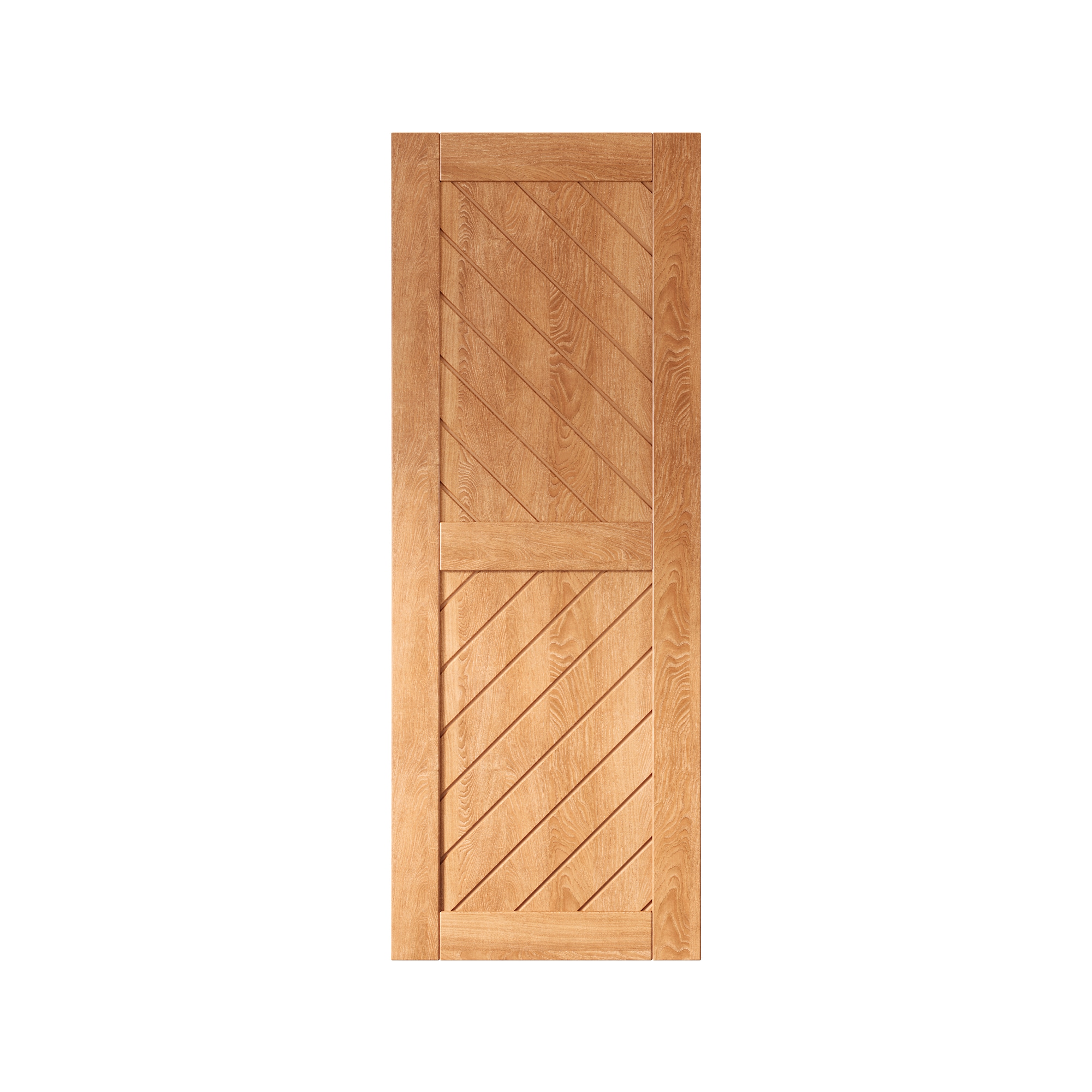 HOMACER XT4-2680-EA 26-in x 80-in Early American Prefinished Non-standard Pine Wood Solid core Single Barn Door (Hardware Not Included)