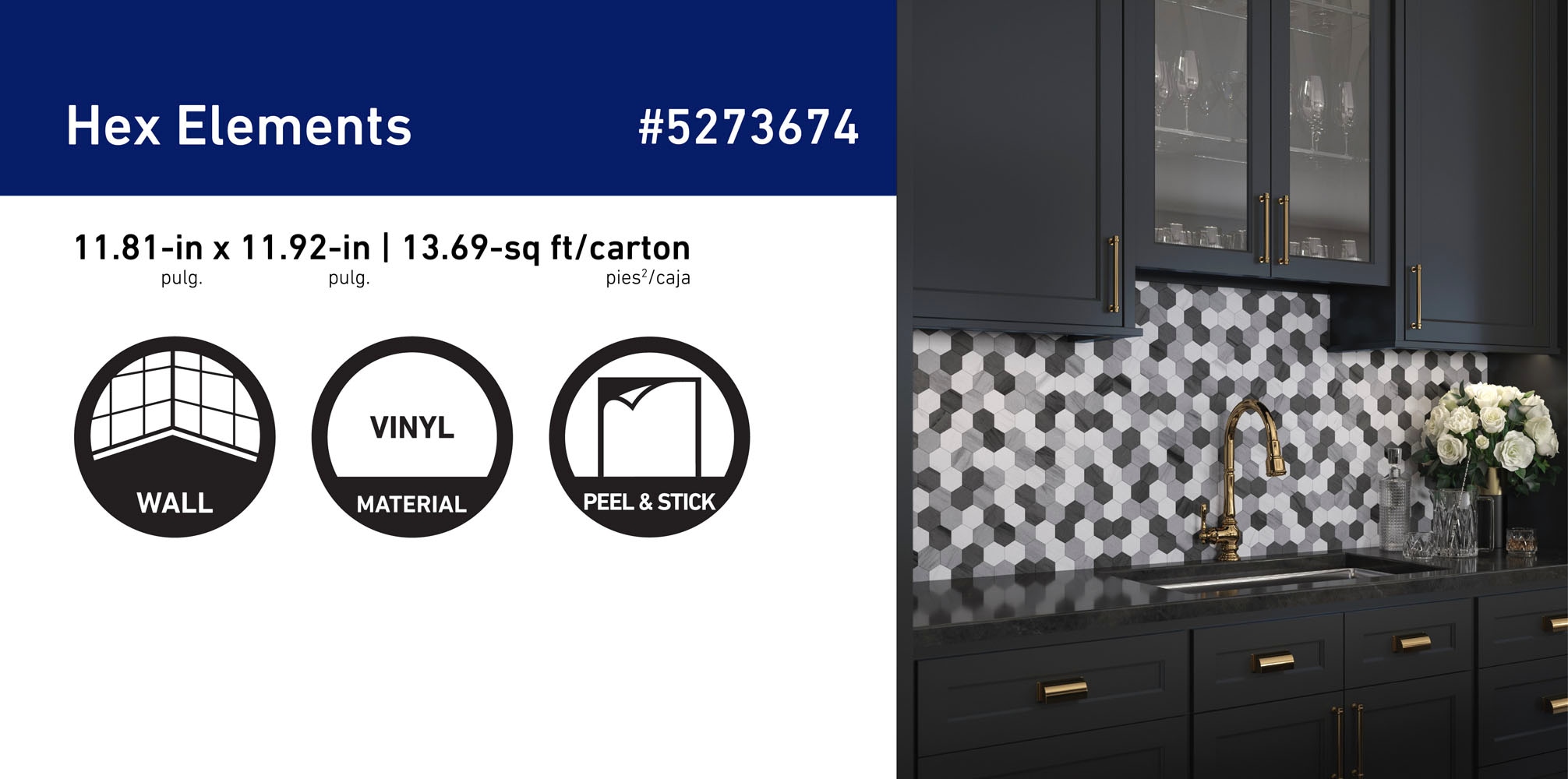 Peel&Stick Mosaics LW22081170 Ceramic-Tile - View #9