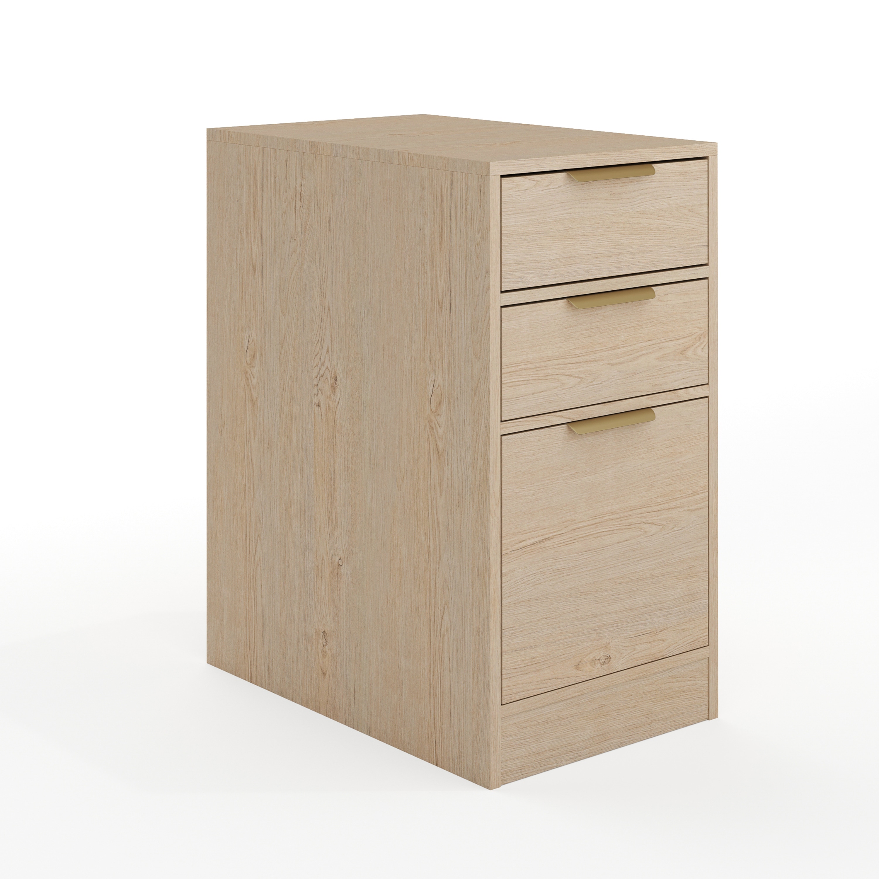 Martha Stewart 196861189395 Kayden Light Natural 3 -Drawer 15.75-in File Cabinet