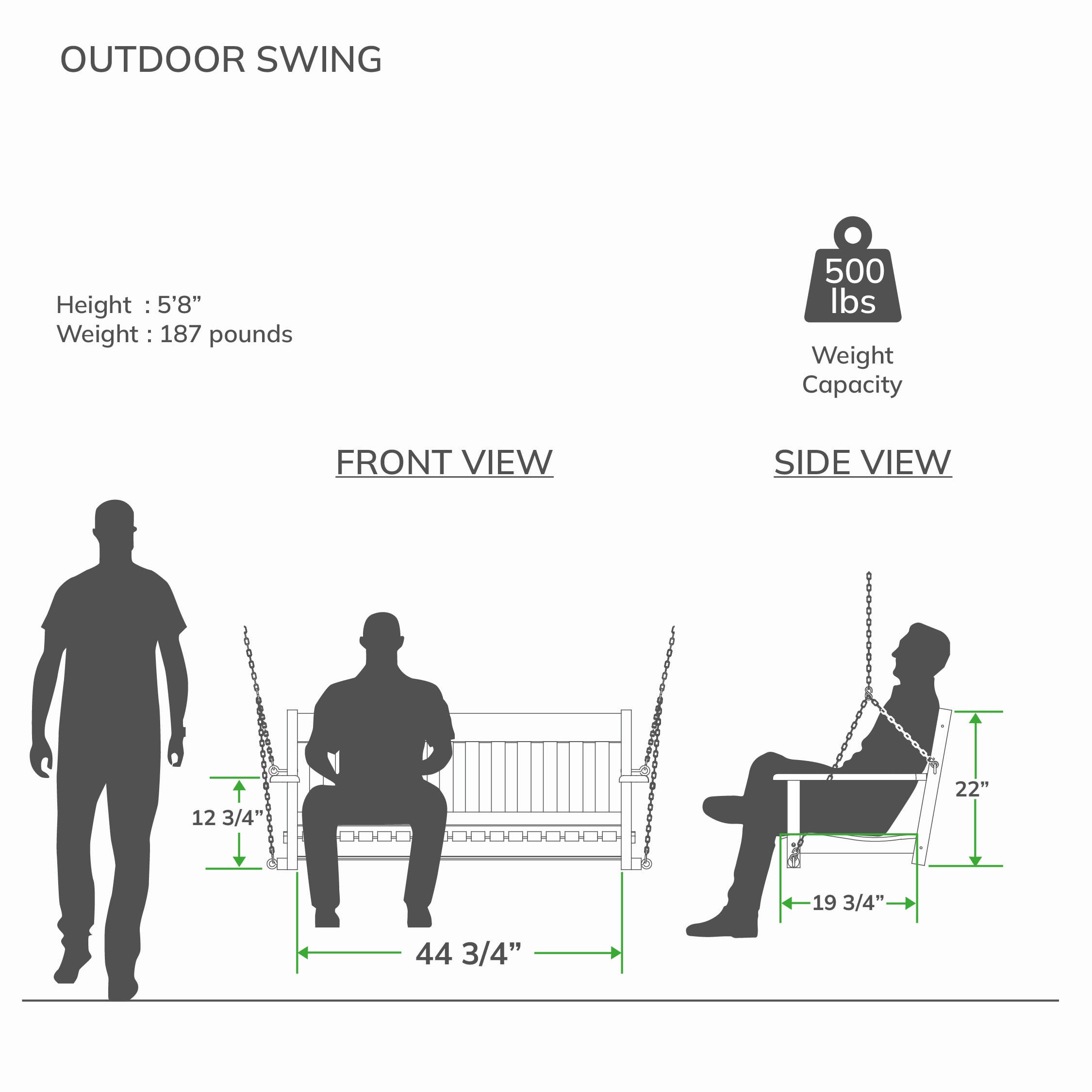 Cambridge Casual 130228-HW-NT-XX-XX Swing-Gliders - View #8