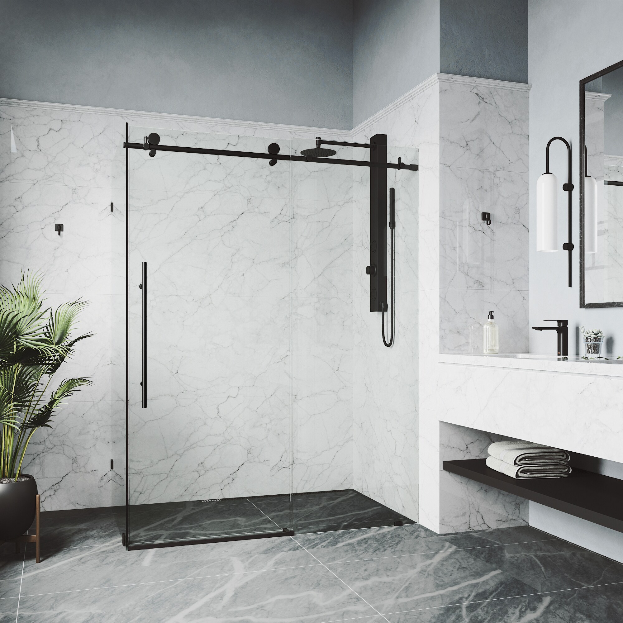VIGO VG6053MBCL48 Shower-Doors - View #6