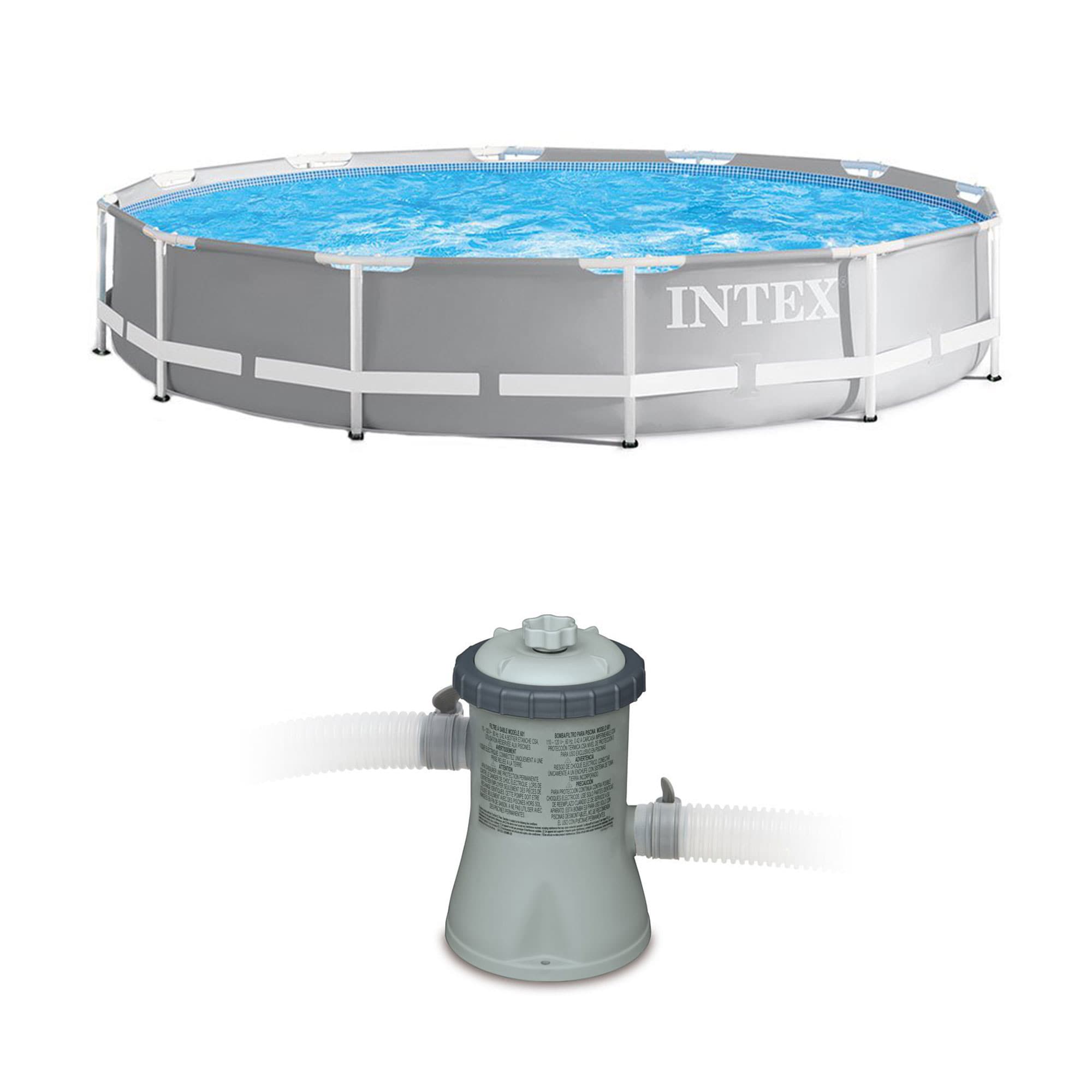 Intex 155994 12-Feet x 12-Feet x 30-Inches Steel wall panels Round Above-Ground Pool