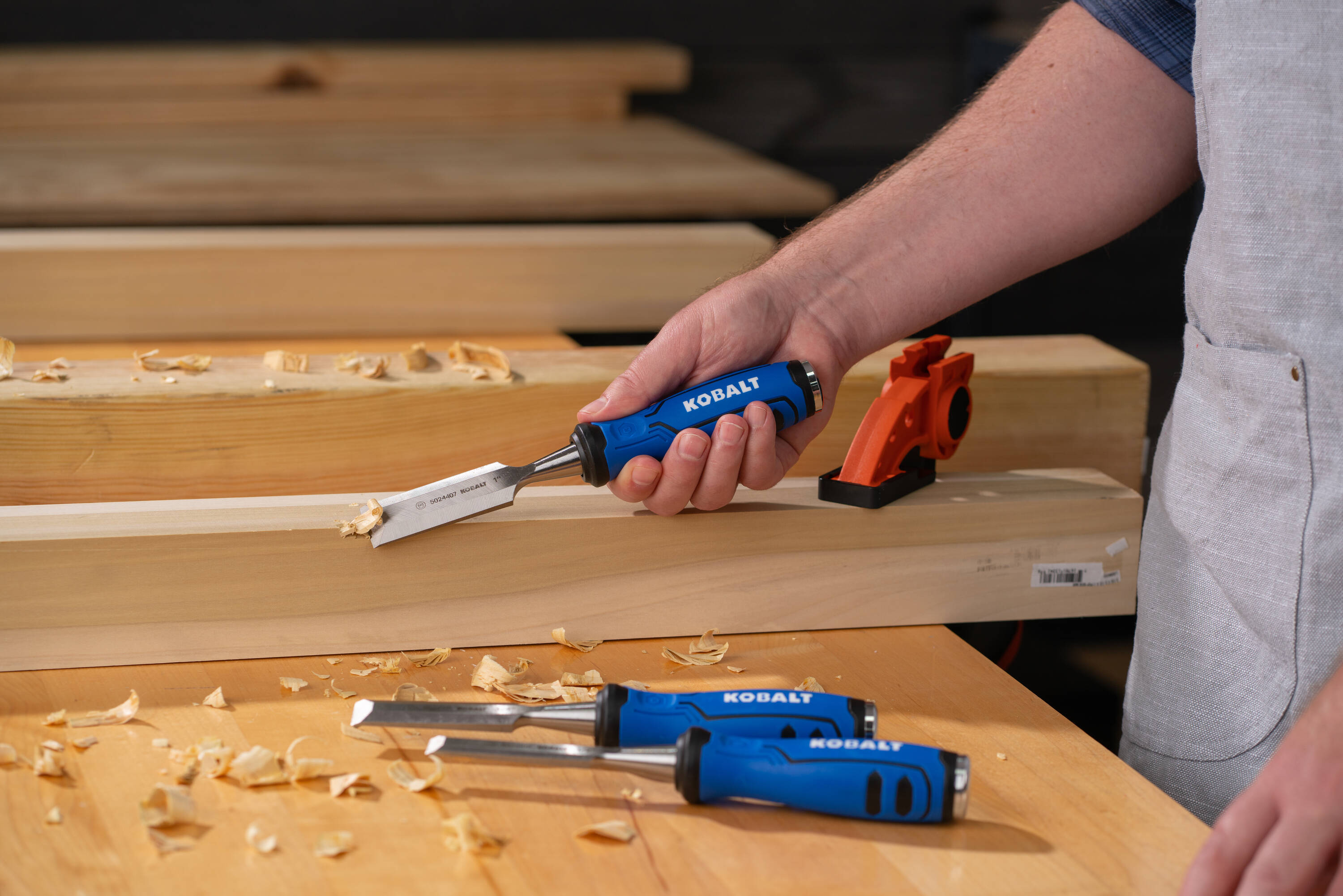 Kobalt 3 -Pack Woodworking chisels Set