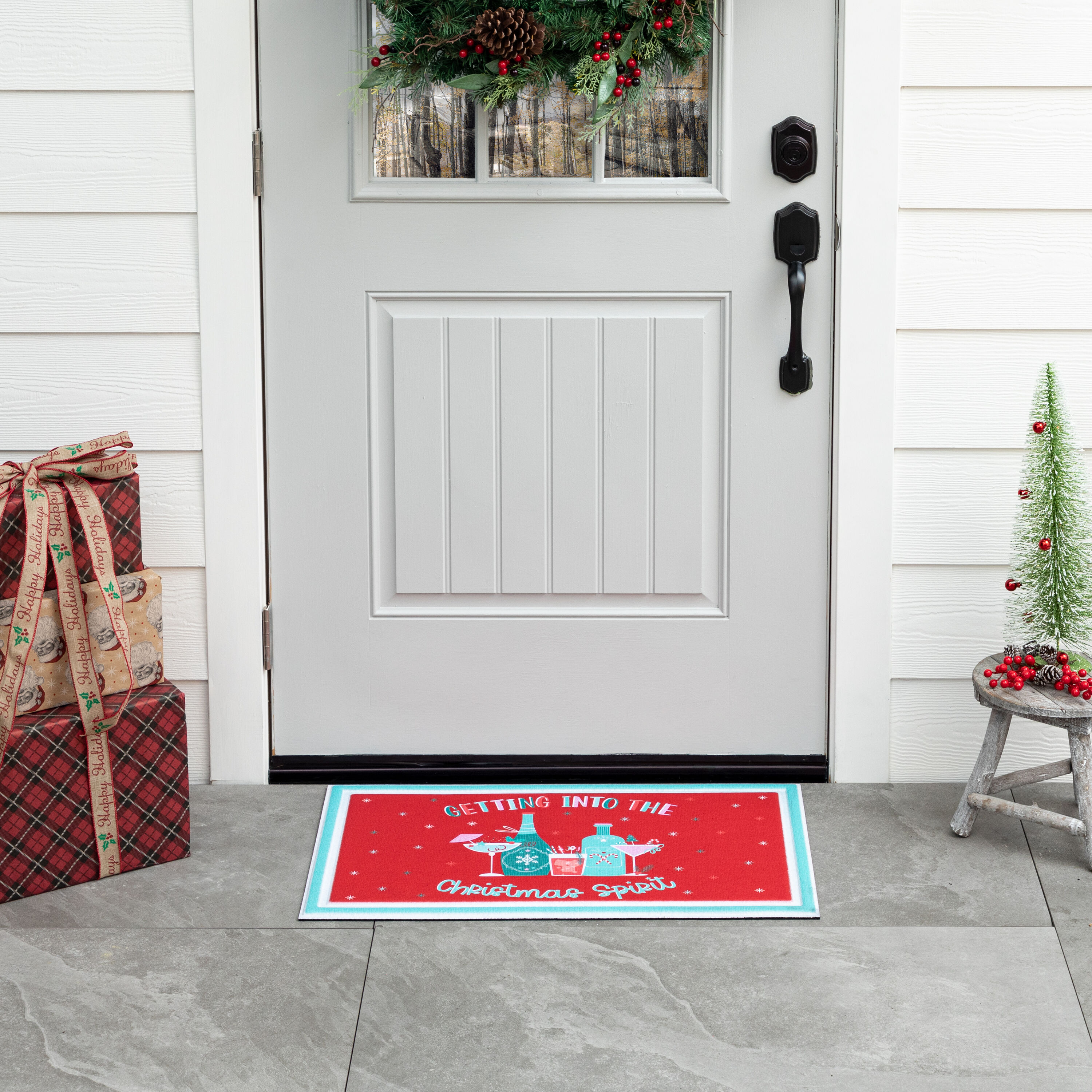 Style Selections B1064 20105 018030 1-1/2-ft x 2-1/2-ft Multi Coir Rectangular Outdoor Decorative Winter Door mat