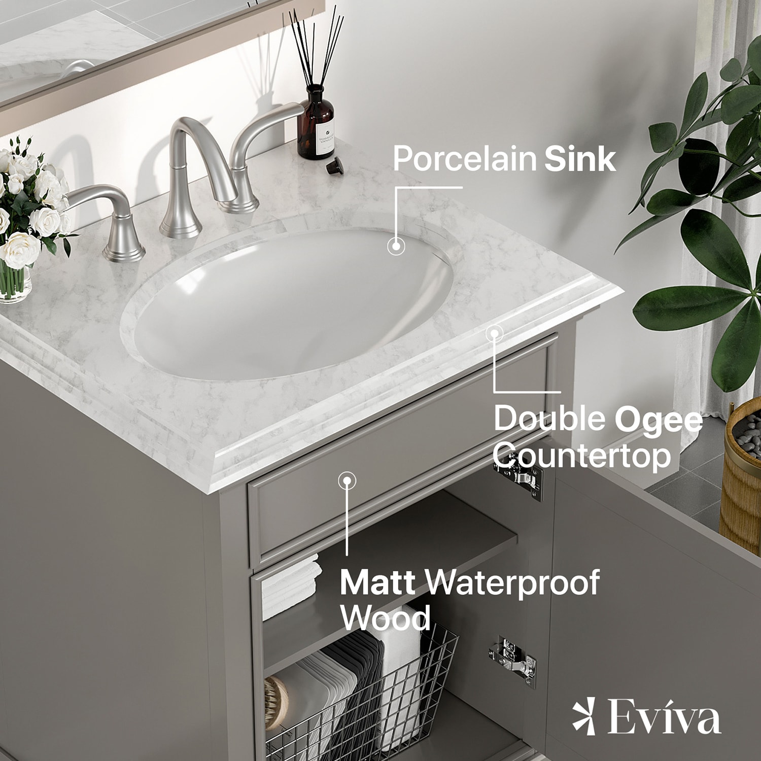 Eviva EVVN709-24GR Bath-Vanity-Combo - View #4