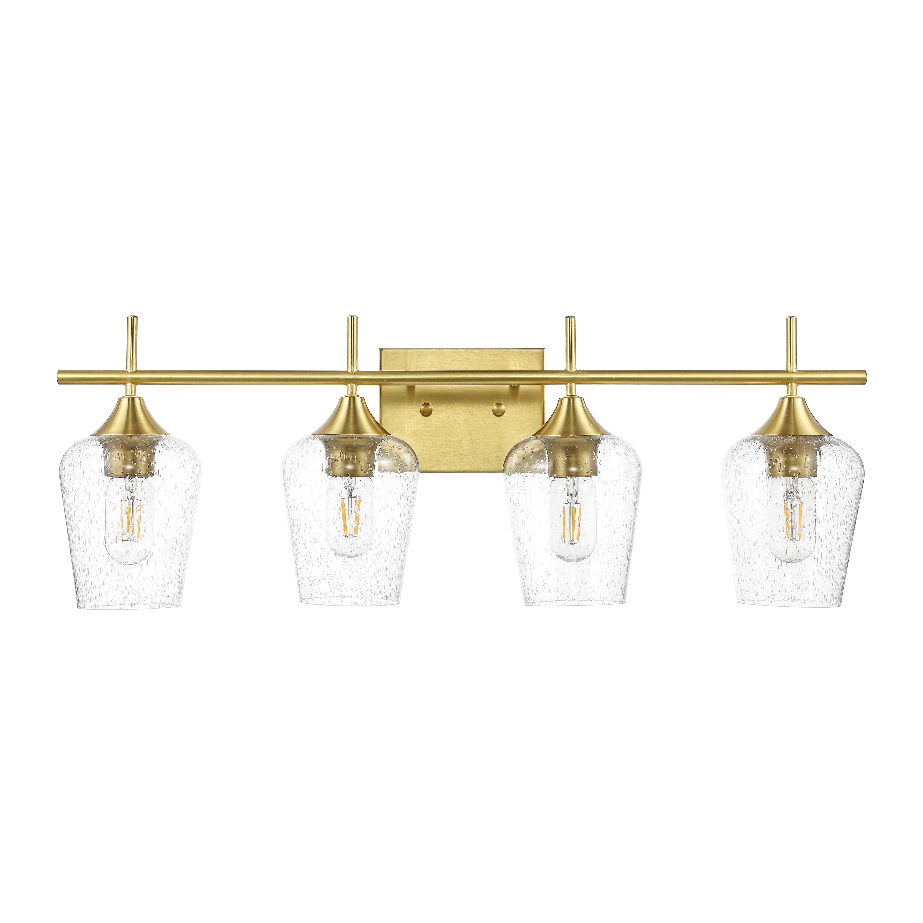 GETLEDEL FX-39080H 28.9-in 4 -Light Gold Modern/contemporary Vanity light