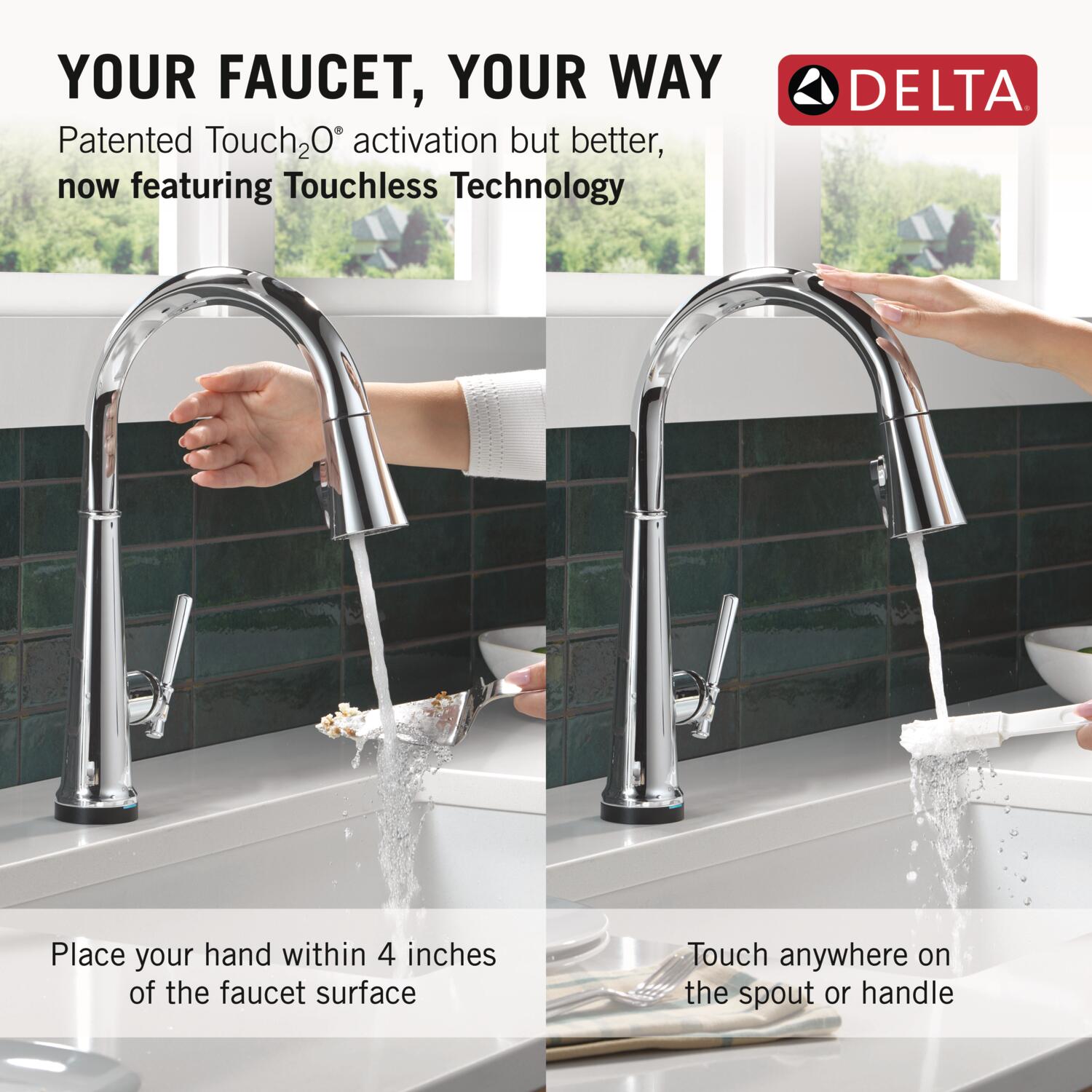 Delta 9182TL-PR-DST Kitchen-Faucets - View #3