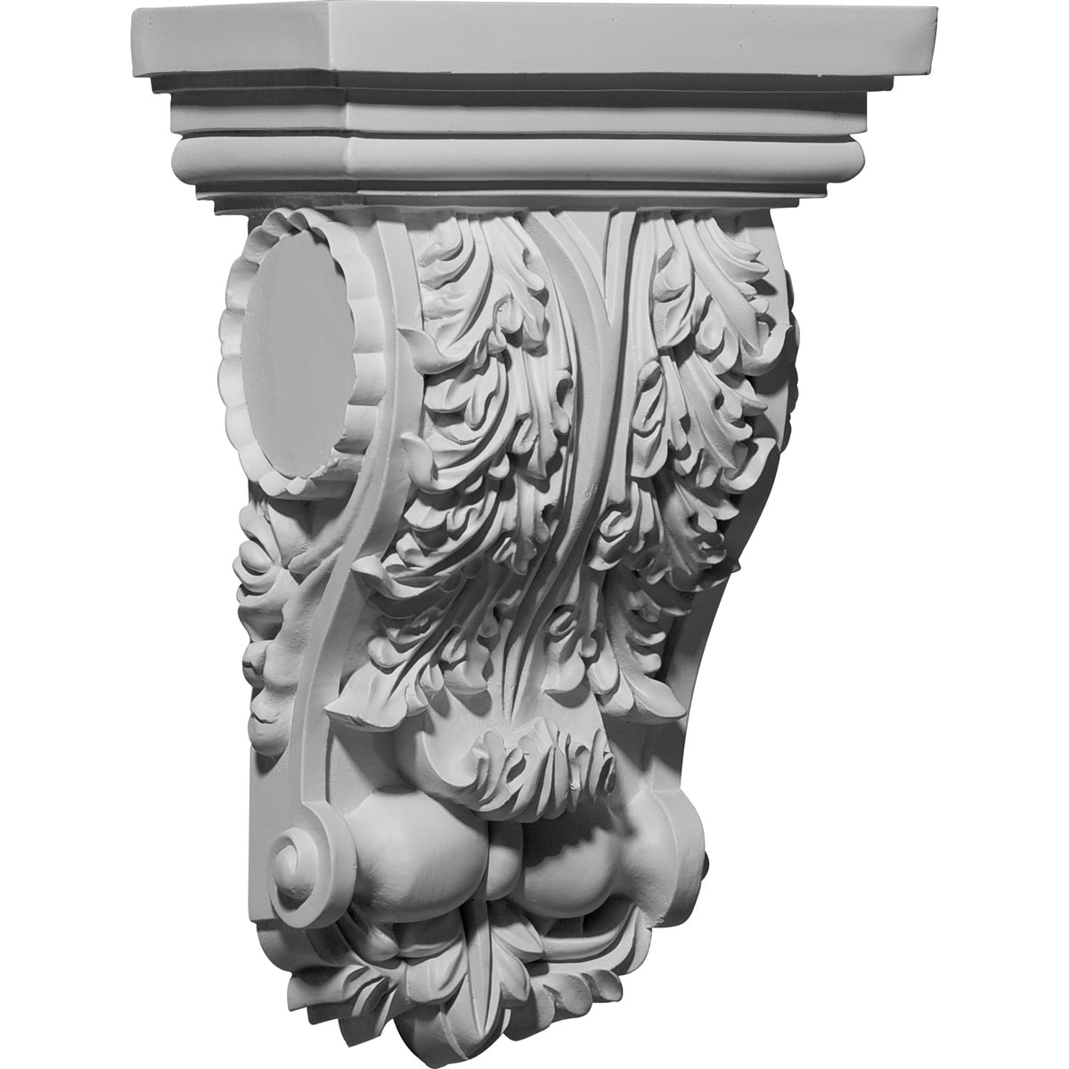Ekena Millwork COR06X03X10ME 6.5-in x 3.625-in x 10-in Primed White Urethane Paintable Corbel