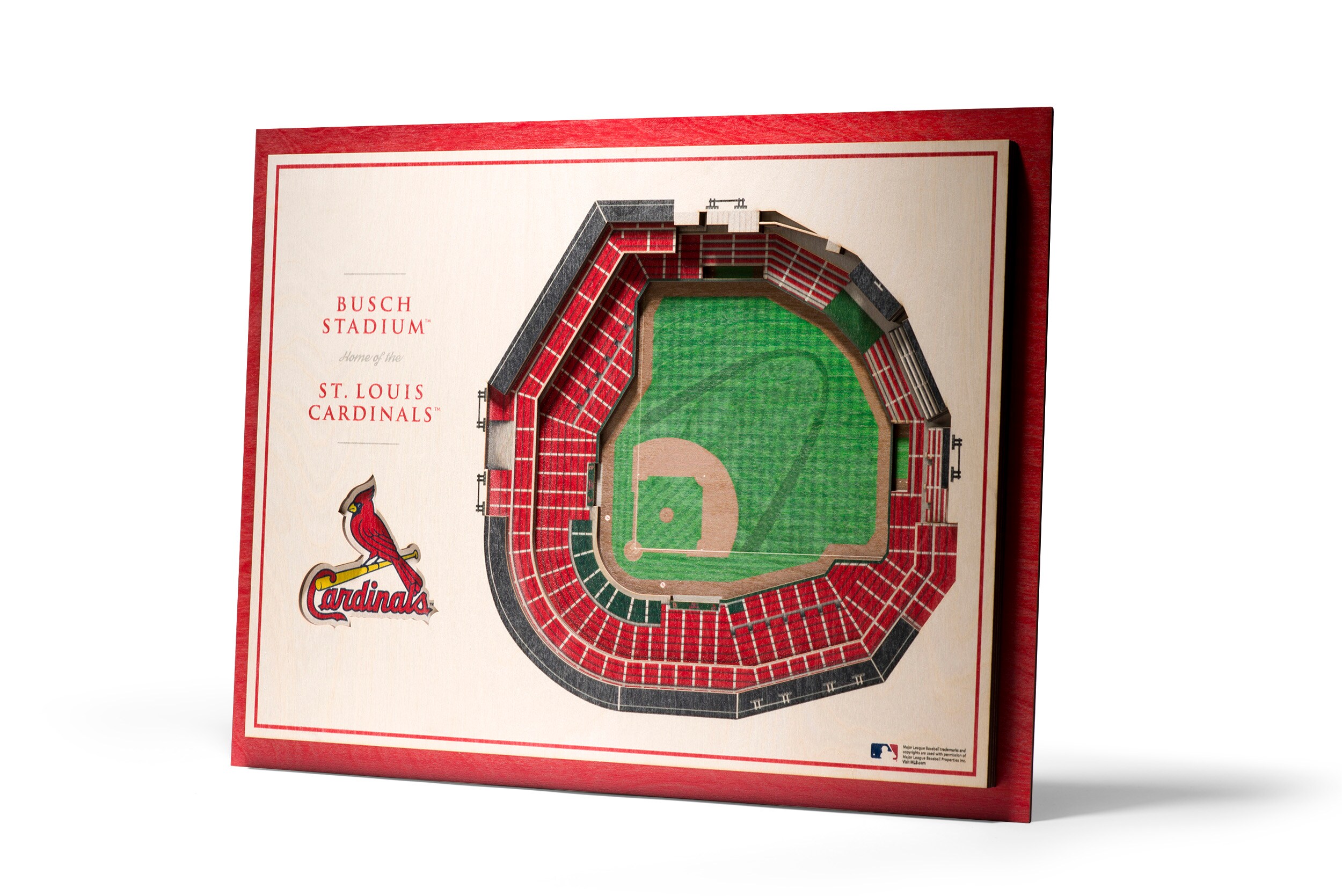 St. Louis Cardinals Major League Baseball Simple Pattern 3D