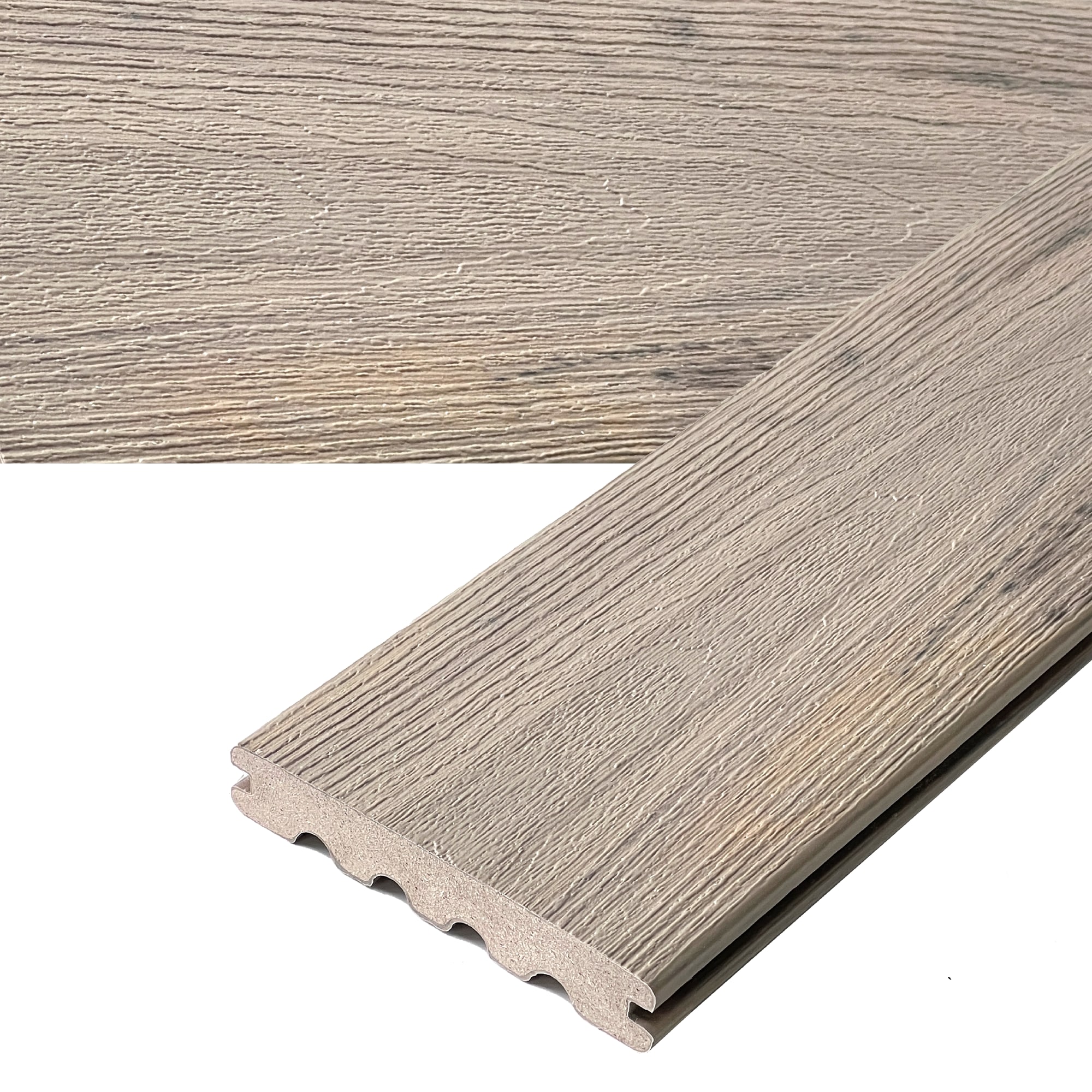 Armadillo 88420 Evolution 1-in x 6-in x 20-ft Sand Storm Grooved Composite Deck board
