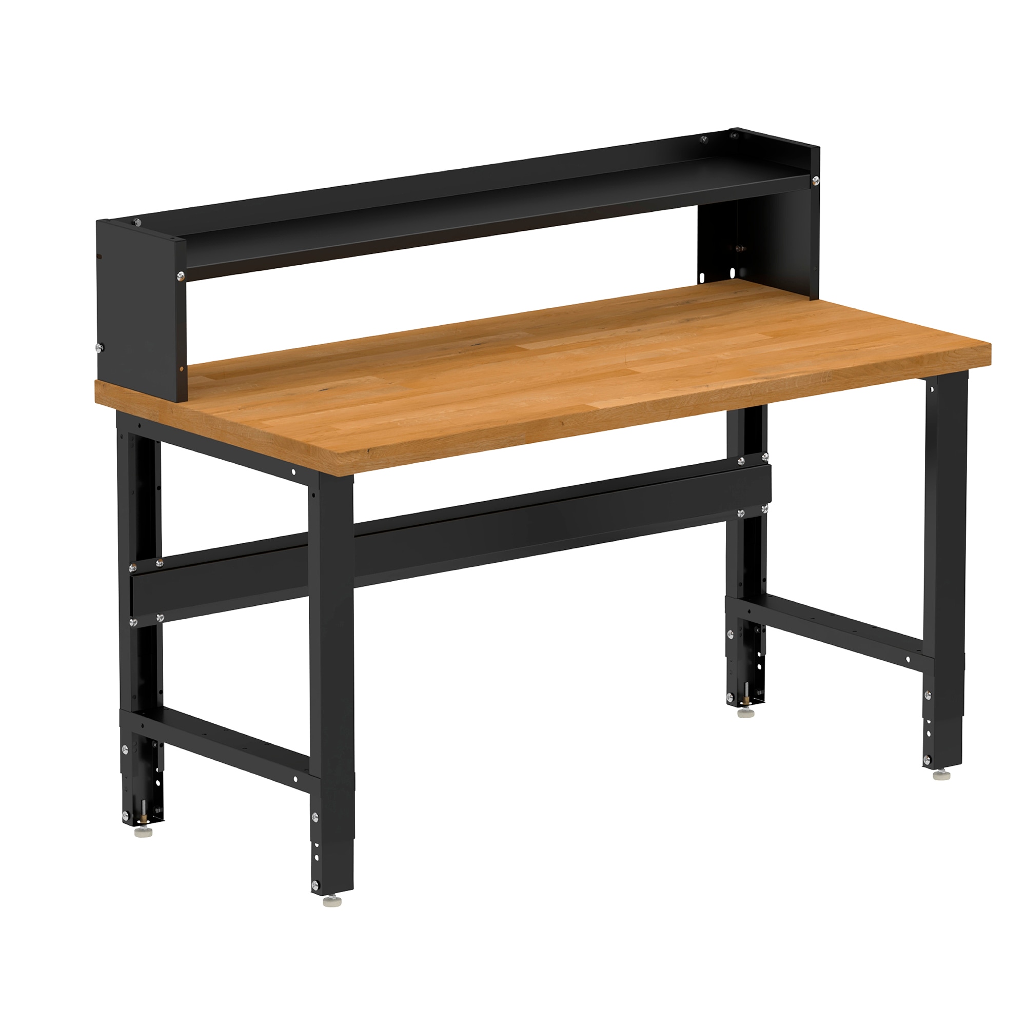 NewAge Products 72-in L x 43-in H Black Bamboo Adjustable Height Portable Work Bench 55946 Sansujyuku sansujyuku.com