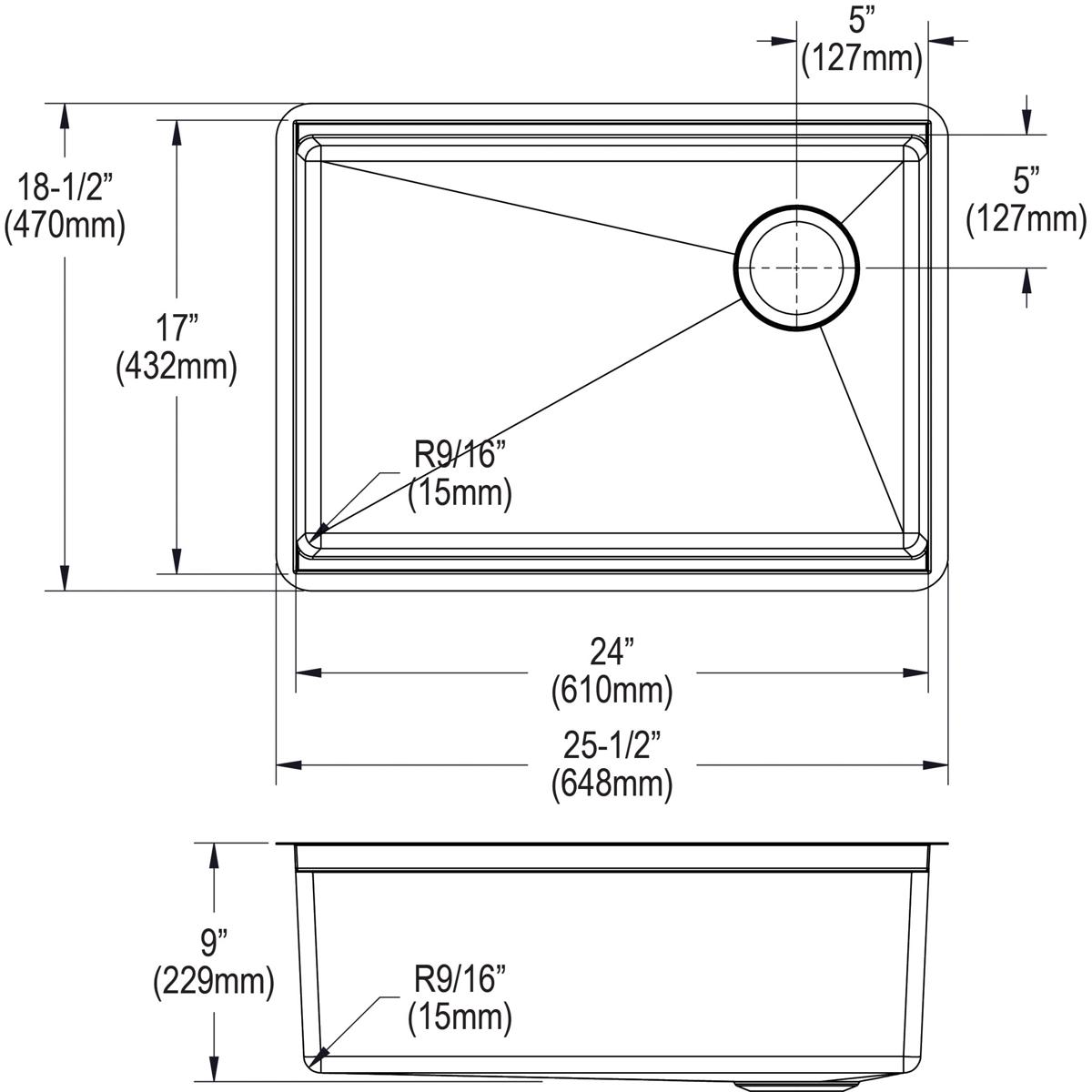 Elkay EFRU24169RTWC Kitchen-Sinks - View #16