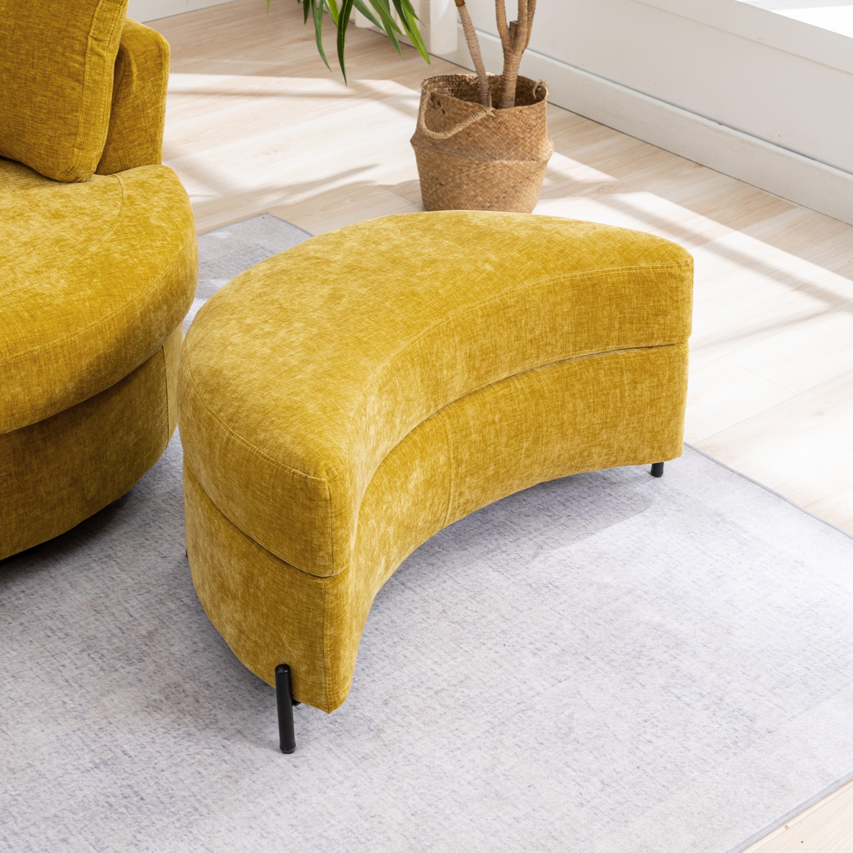 Hrinhom HC-W4001-MUSTARD Indoor-Ottomans - View #3