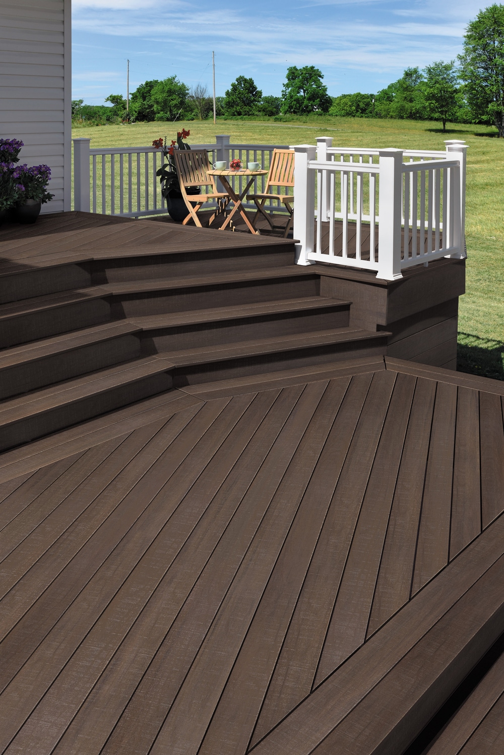 Timbertech Landmark 1 In X 6 In X 20 Ft American Walnut Grooved Pvc Deck Board In The Composite 4858