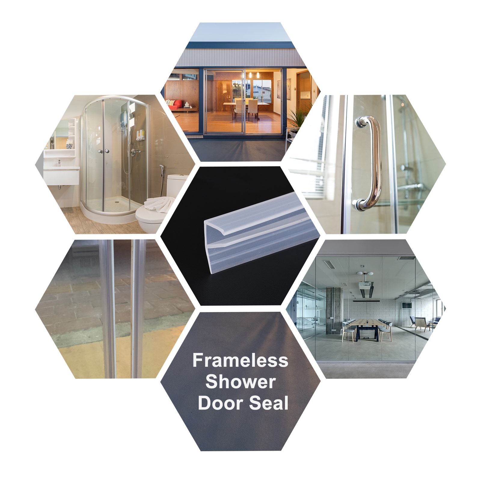 Unique Bargains S25093000UX9197 Tub-Shower-Door-Waterproof-Stripping - View #5