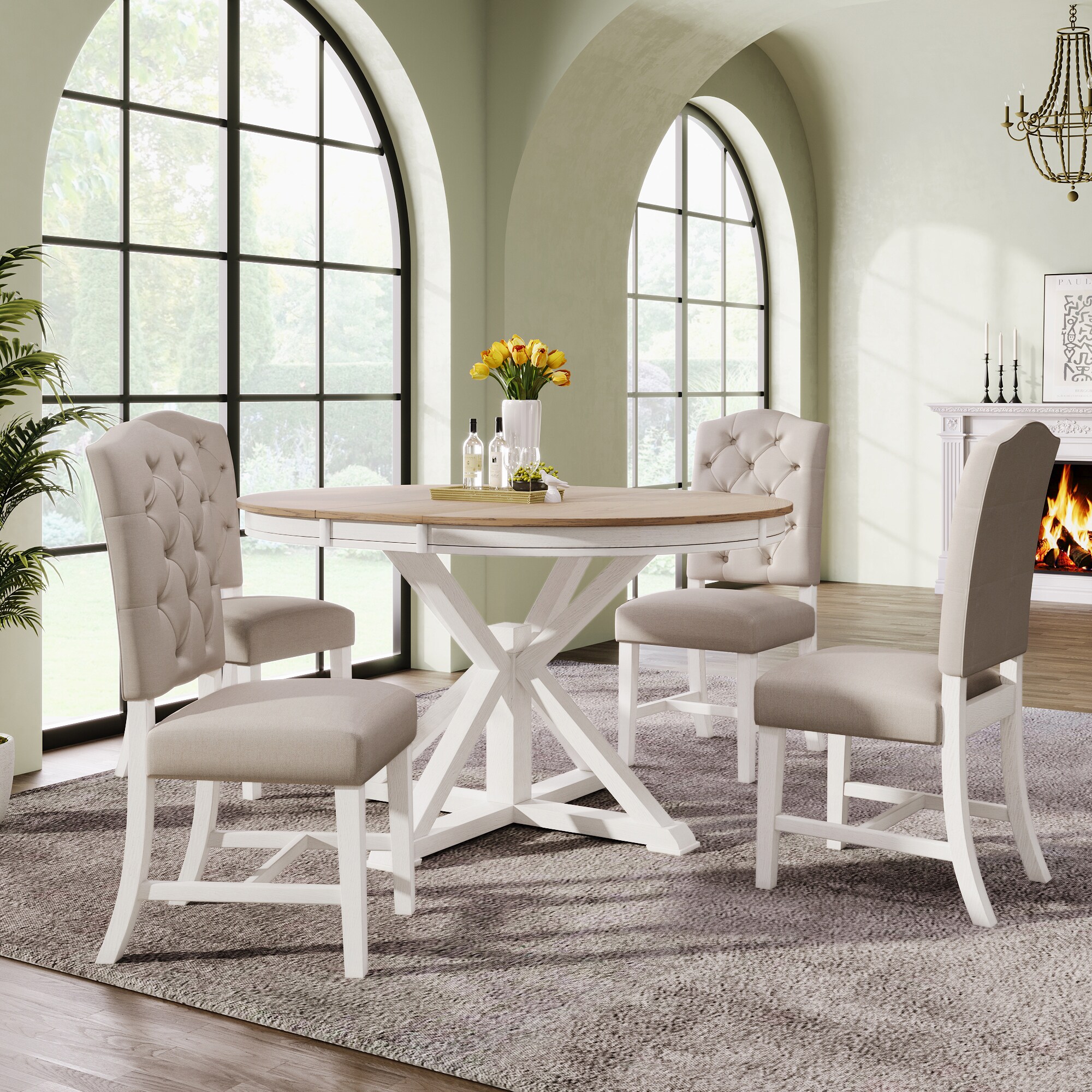SINOFURN SYA330079WT Dining-Sets - View #3