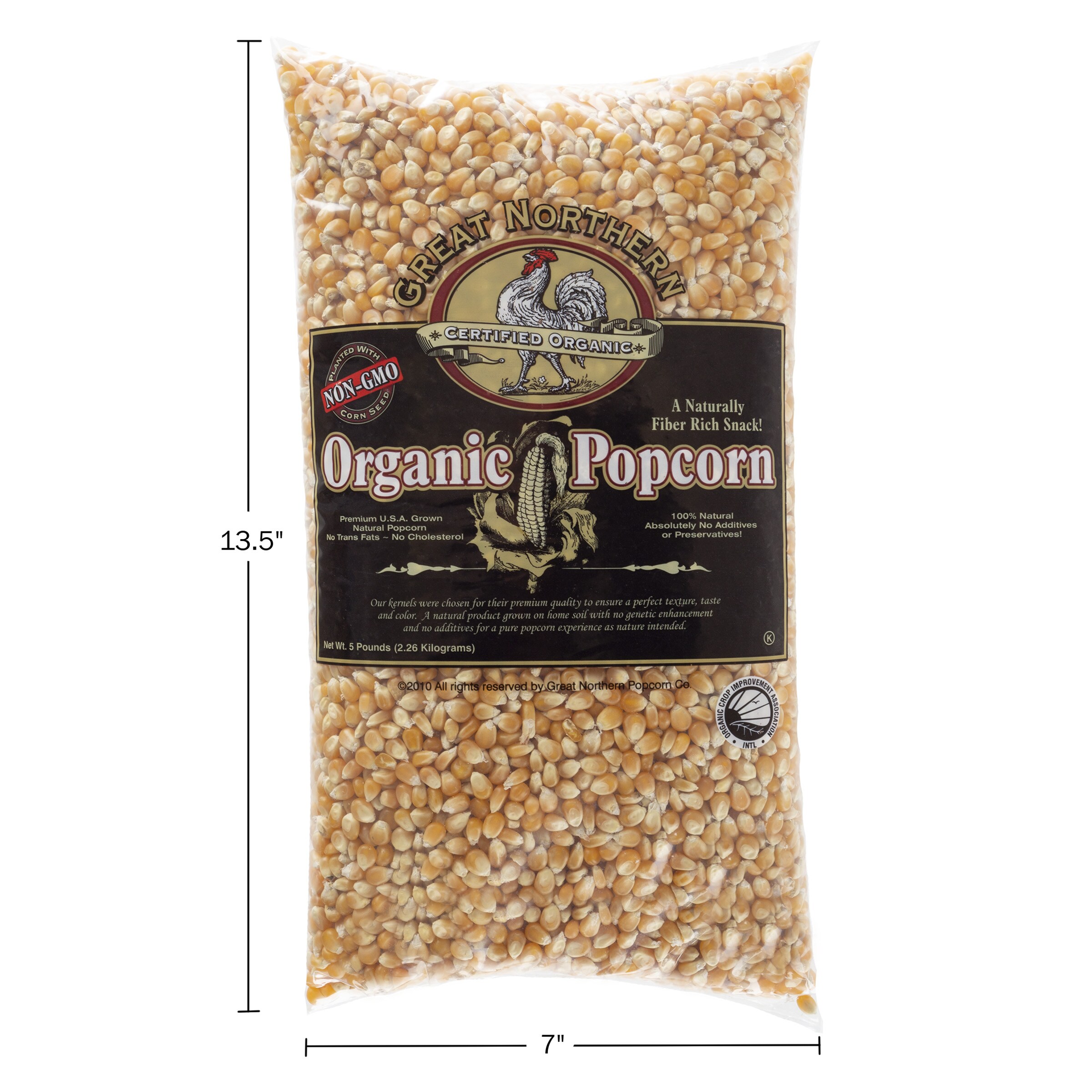 Great Northern Popcorn 80-oz Organic Popcorn - Gourmet Popcorn Kernels ...