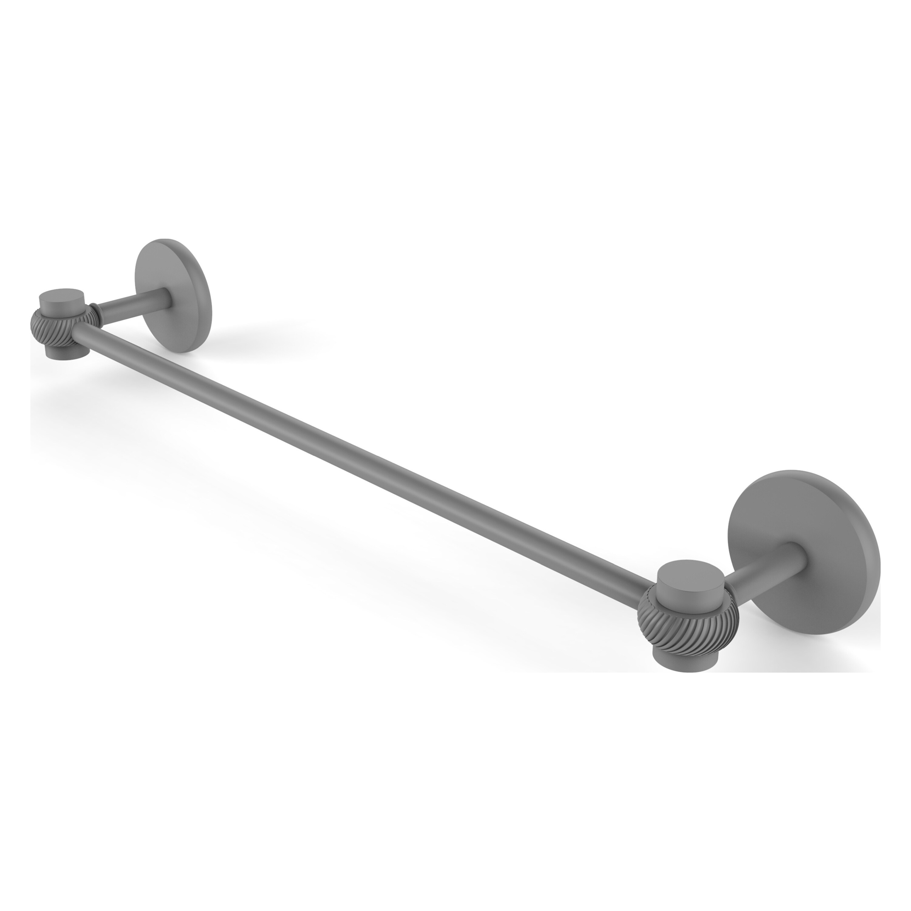 Allied Brass 7131T/18-GYM Satellite Orbit One 18-in Matte Gray Wall mount Single Towel Bar