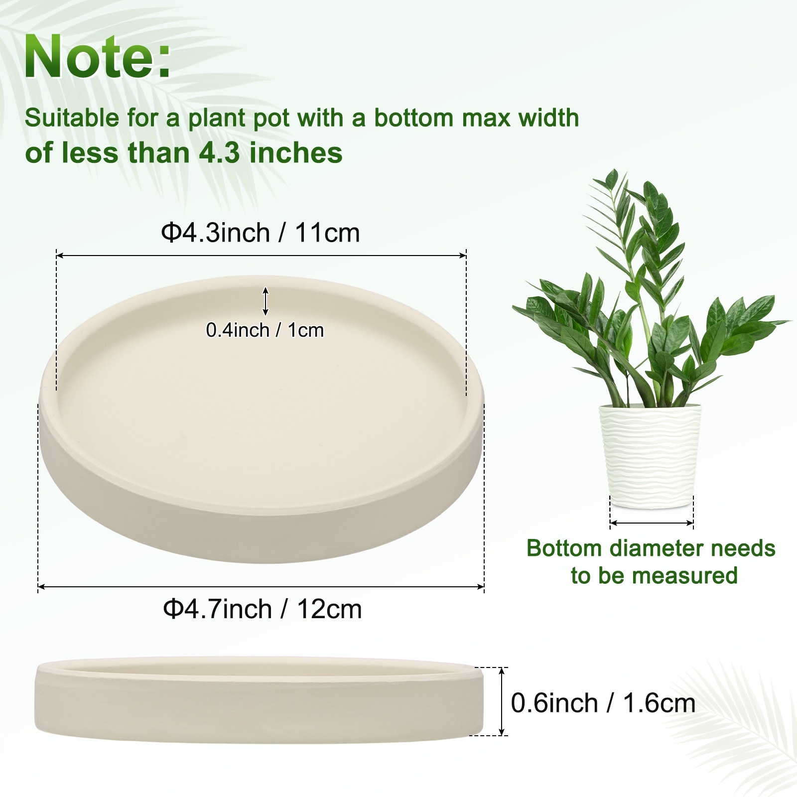 Unique Bargains S26081901UX1894 Plant-Saucers - View #3