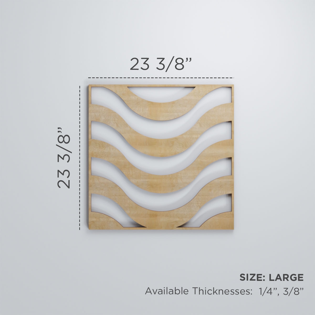 Ekena Millwork WALW24X24X0375PKRBI Wall-Panels - View #3