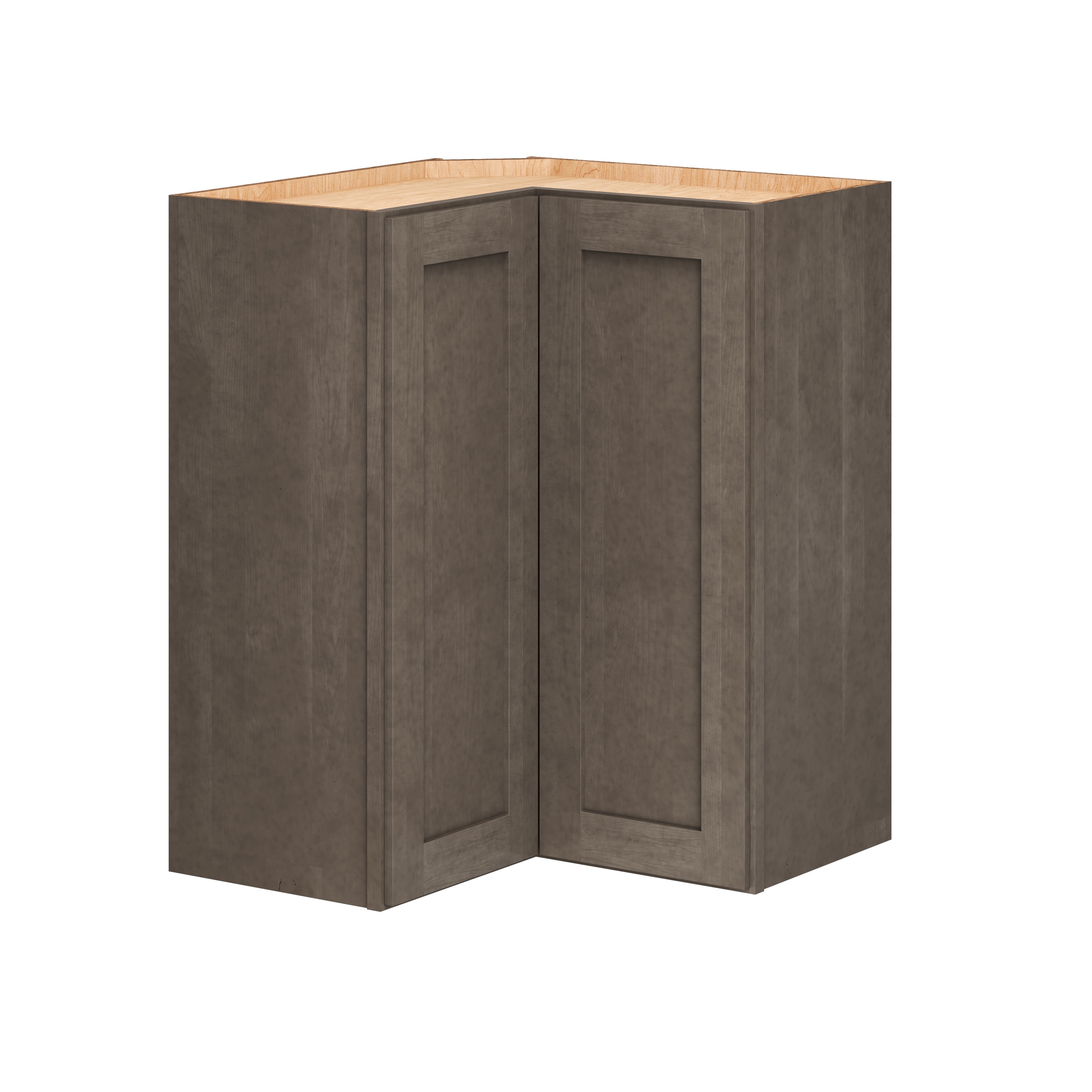 Diamond Express 329 ER30R Jamestown 24-in W x 30-in H x 12-in D Colt Brown L-shaped Corner wall Fully assembled Plywood Cabinet (Recessed Panel Shaker)