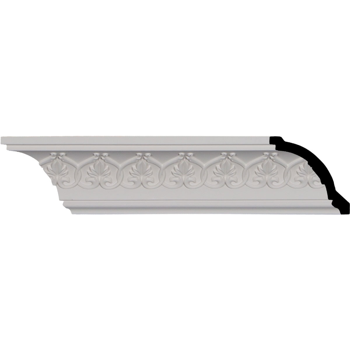 Ekena Millwork MLD03X03X04RH-CASE-2 Rachelle 3-in x 7-ft 10-1/2-in Primed Urethane MLD03X03X04RH-CASE-2 Crown Moulding 2 -Pack