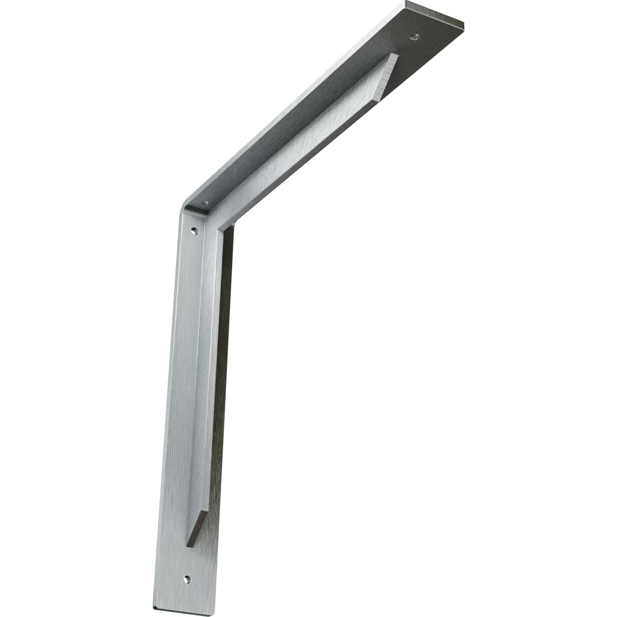 Ekena Millwork BKTM02X14X14STCRS Stockport 14-in x 2-in x 14-in Plain steel Steel Countertop support bracket