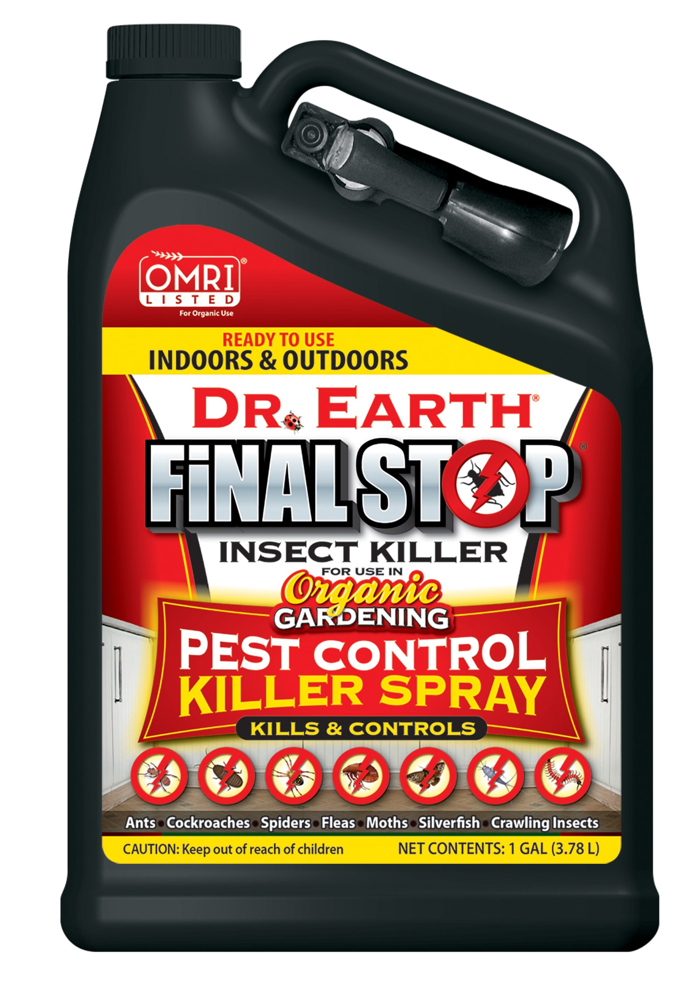 Dr. Earth 8011 Final Stop 1-Gallon (s) Organic Natural Insect Killer Trigger Spray