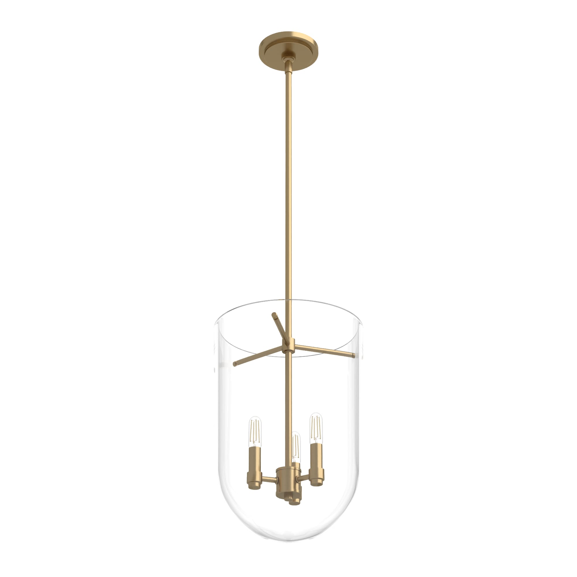 Alturas Gold 3-Light Glass LED Pendant