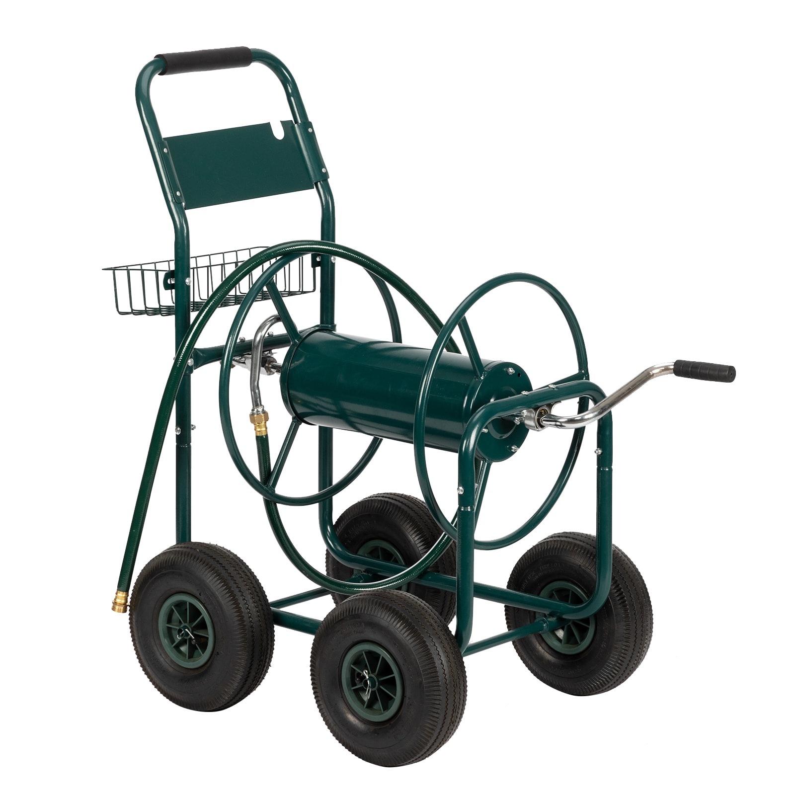 Outopee Iron 1-ft Cart Hose Reel in the Garden Hose Reels department at