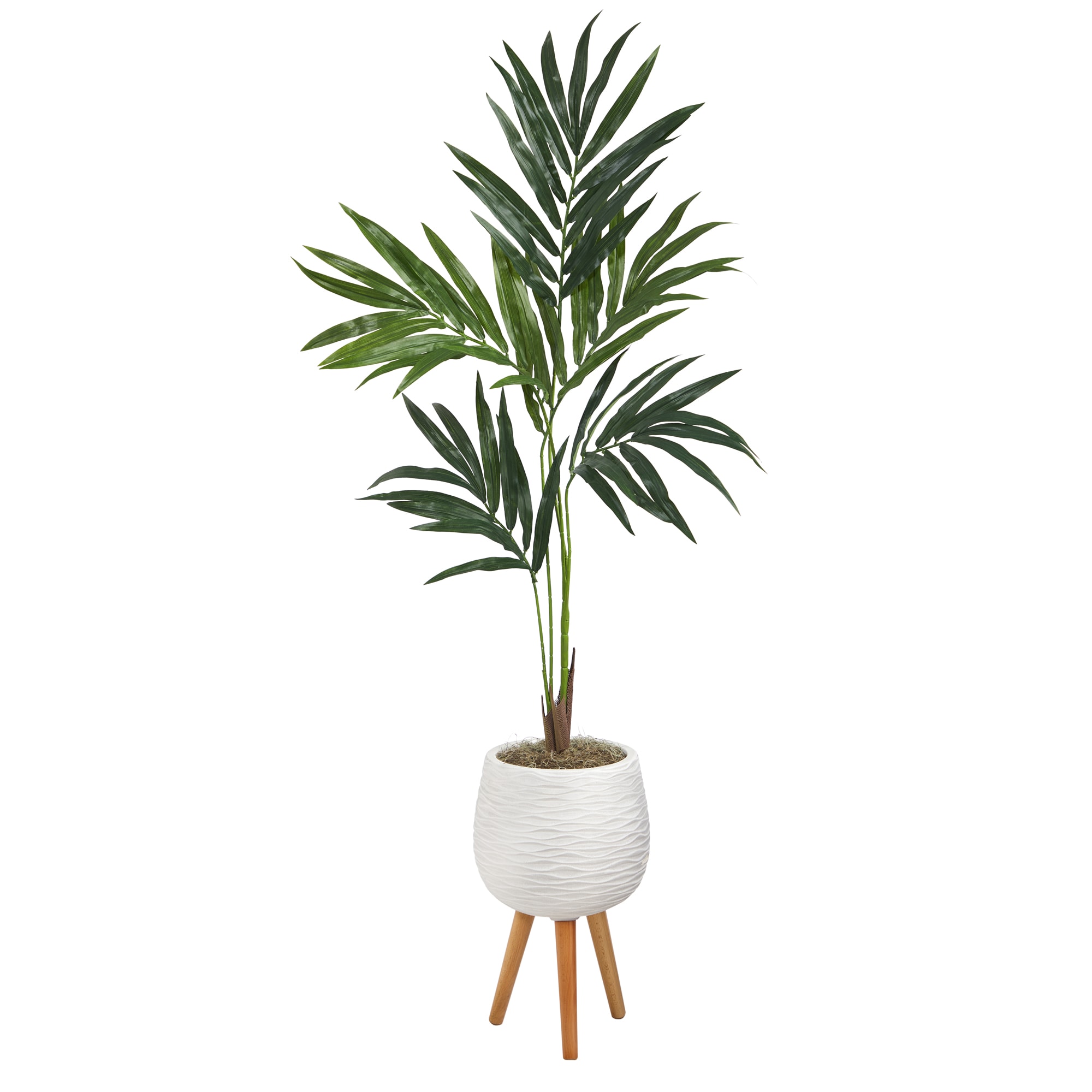 Nearly Natural T1353 56-in Green Indoor Silk Artificial Tree