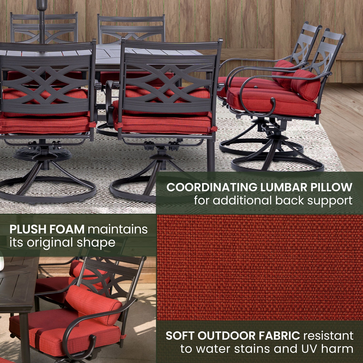 Hanover MCLRDN11PCSW10-SU-C Patio-Dining-Sets - View #7