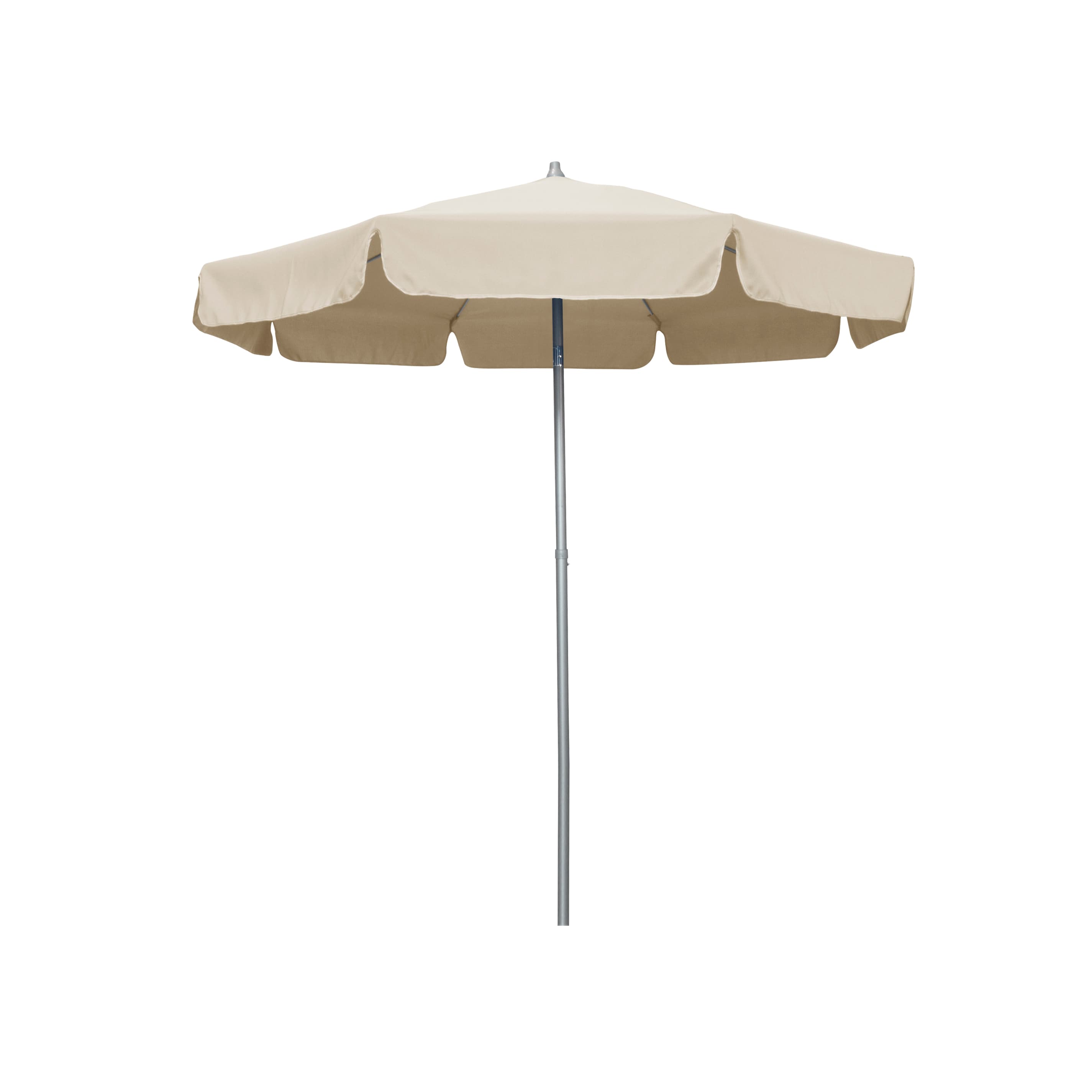 Astella 194061671467 7.5-ft Aluminum Beige Push-button Tilt Market Patio Umbrella