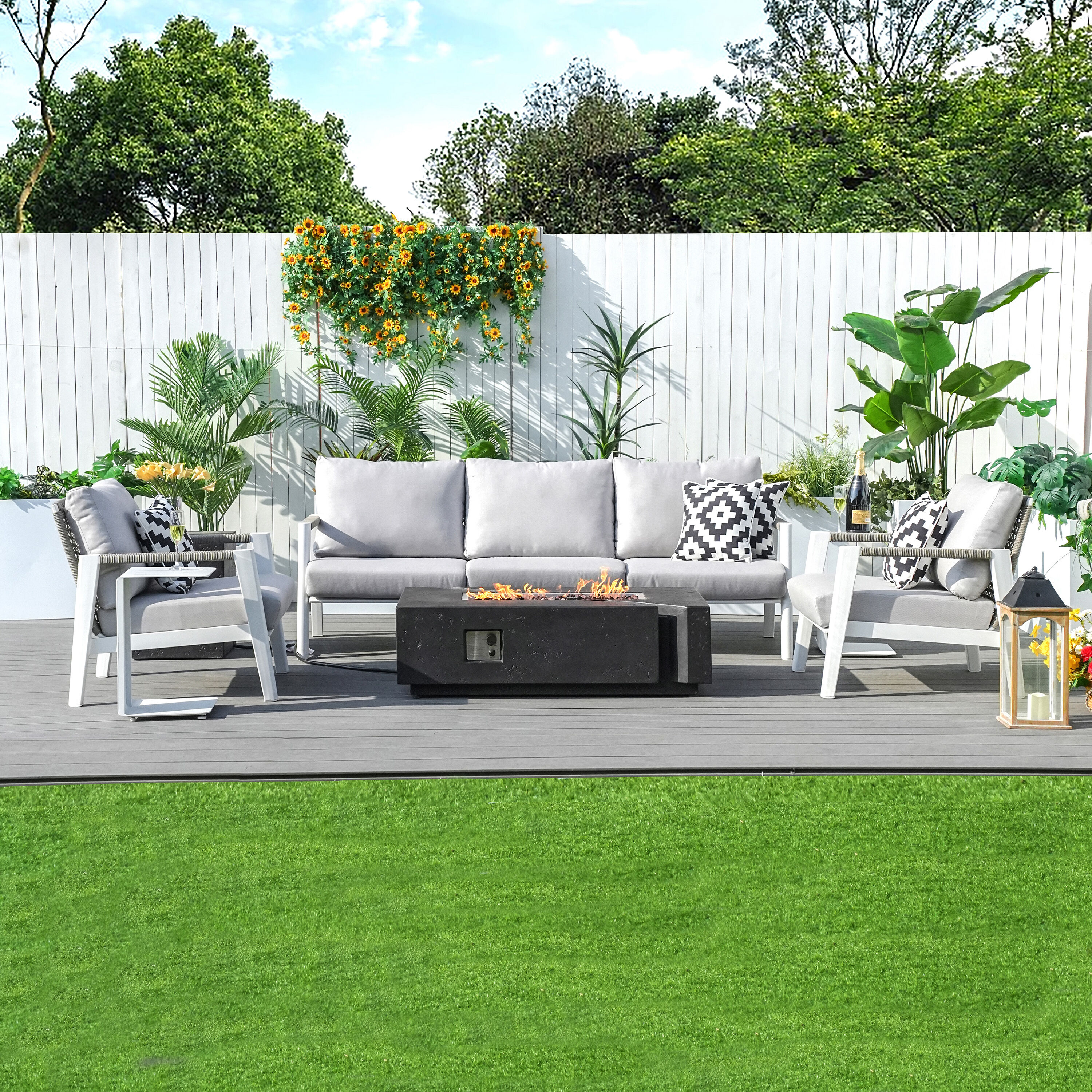 Moda Furnishings MAG-24913B-2322 Patio-Conversation-Sets - View #2