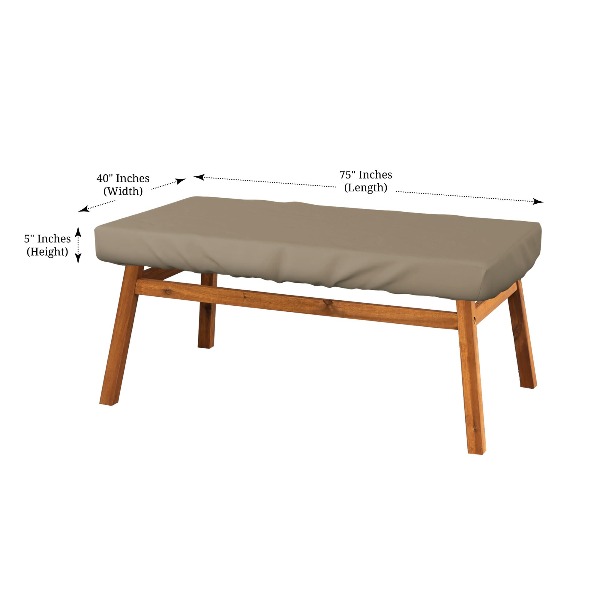 Covers & All RECTOP-MAX-BEIGE-03 Patio-Furniture-Covers - View #2