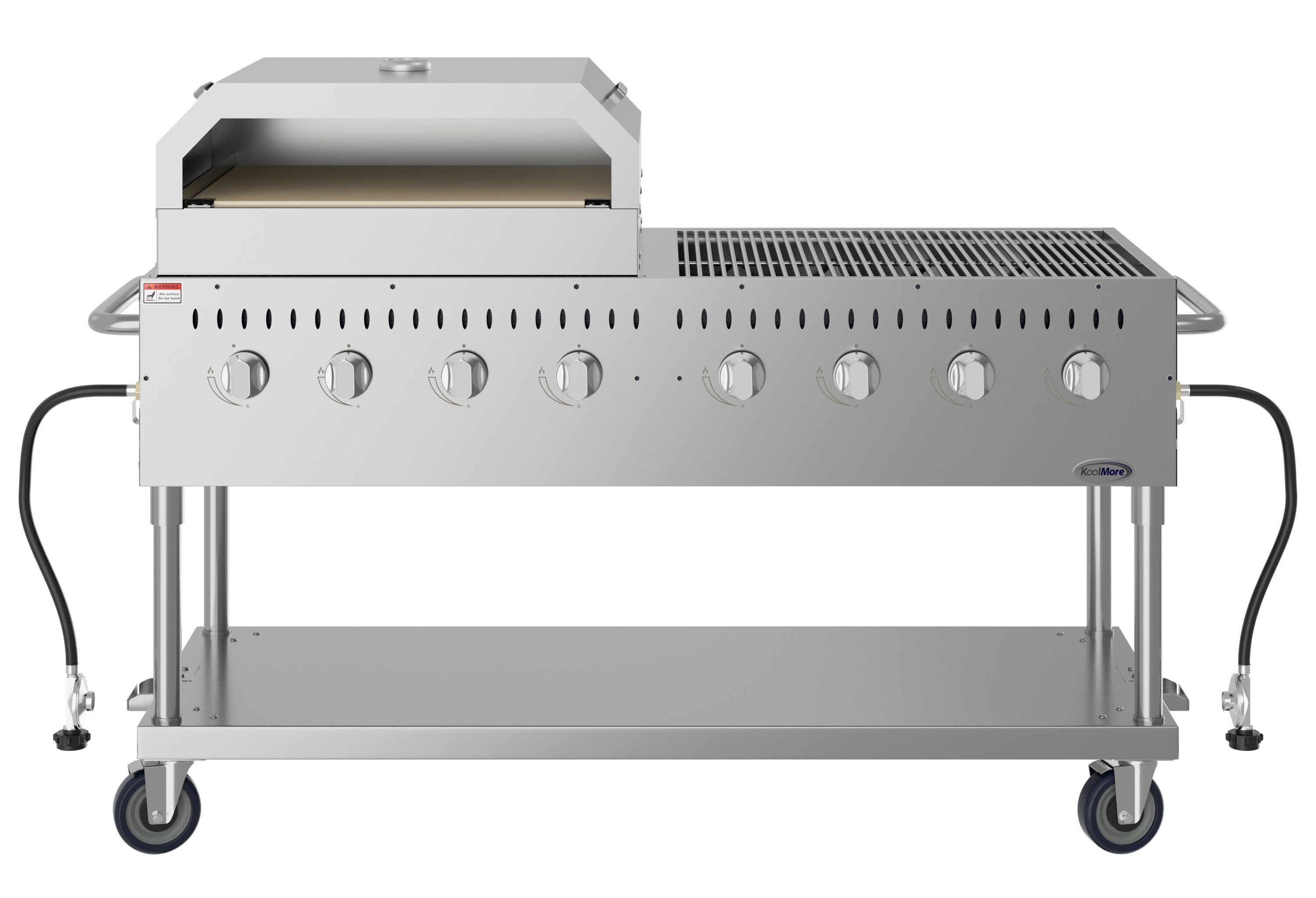 KoolMore LOW-CGKIT6-P30 Stainless Steel 8 -Burner Liquid Propane Gas Grill