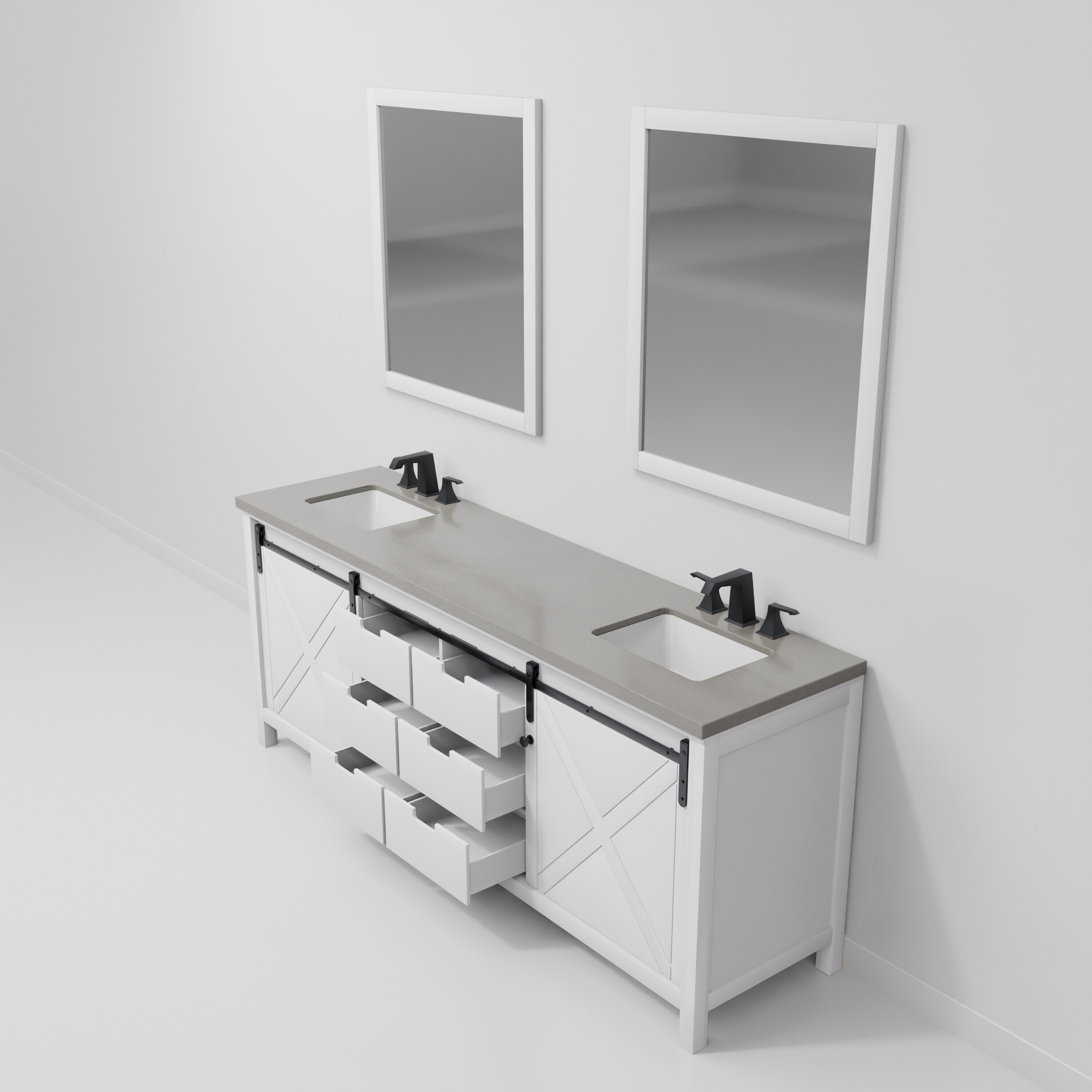 Lexora LM342284DAASM34F Bath-Vanity-Combo - View #7