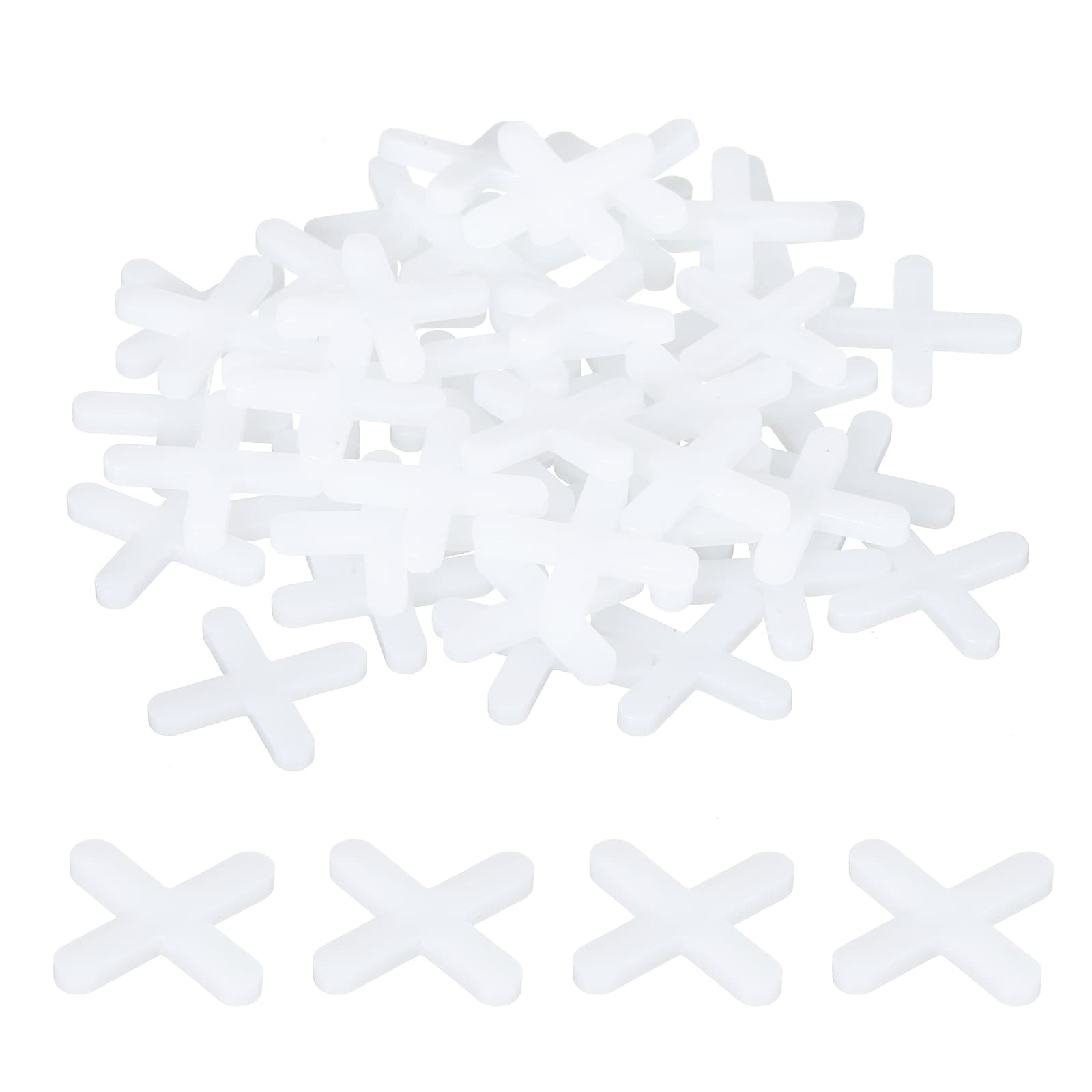 Unique Bargains - 300pcs Tile Spacers 4mm 5/32inch Wall Floor Tile Plastic Cross Spacer for Ceram...