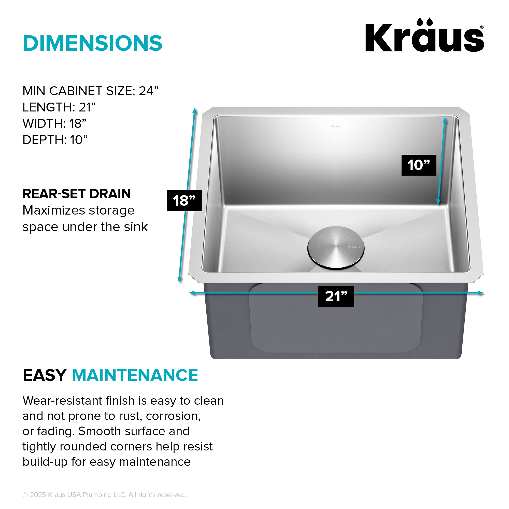 Kraus KHU101-21 Kitchen-Sinks - View #6