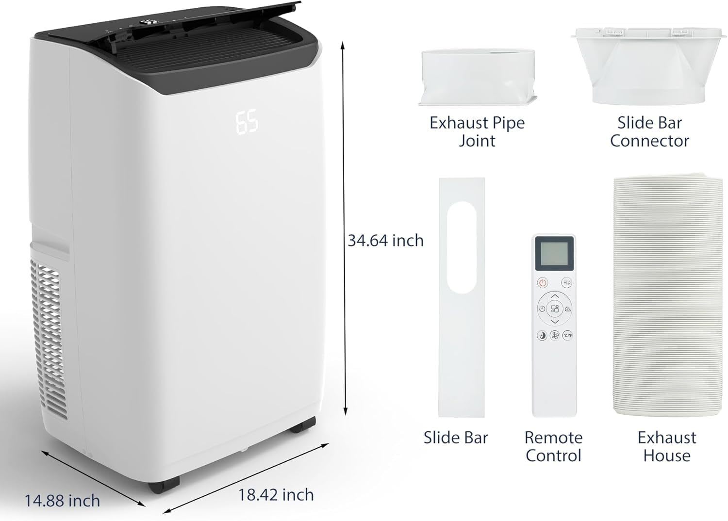 WhizMax LSHQQPHO-10HZM6BS Portable-Air-Conditioners - View #3