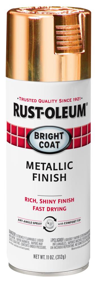 Rust-Oleum Stops Rust Gloss Rose Gold Metallic Spray Paint (NET WT. 11-oz)  in the Spray Paint department at