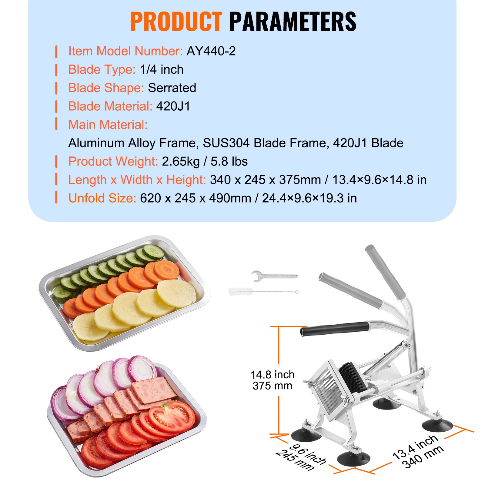 VEVOR SCFQQPJWS14I03764V0 Food-Slicers - View #7
