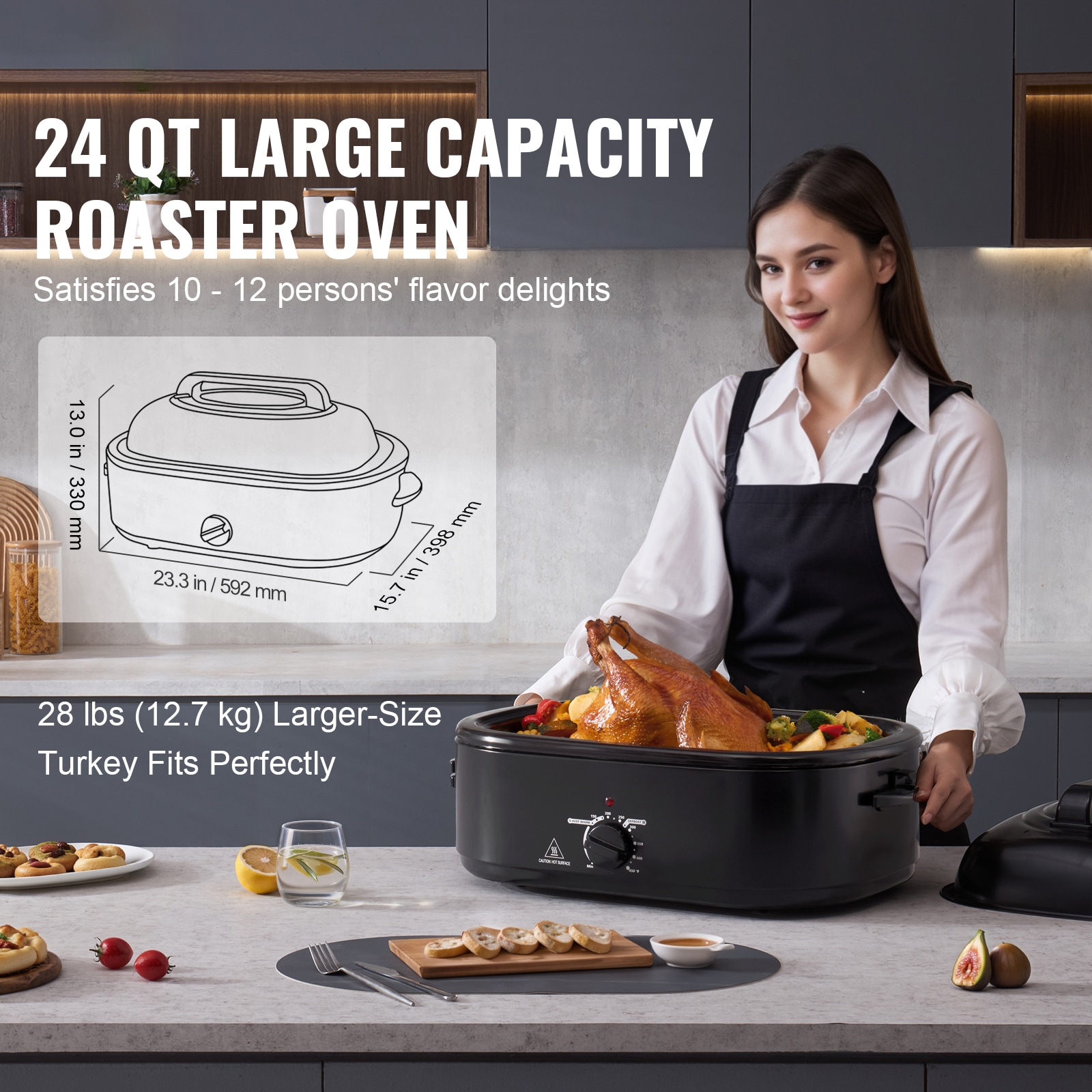 VEVOR SCKJL24QTHSJ07956V1 Roaster-Ovens - View #2