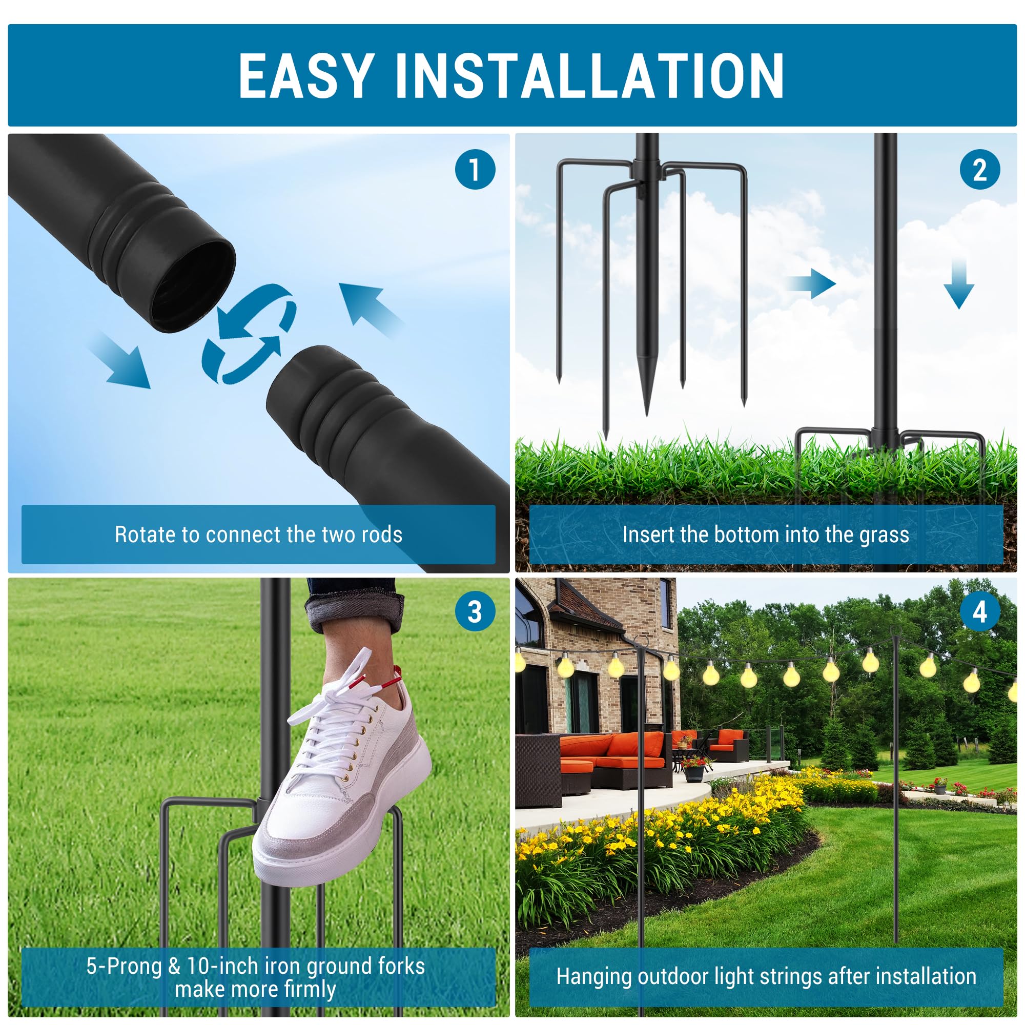Garvee YXY-LO-PHO-134W8PVB Landscape-Lighting-Stakes - View #5