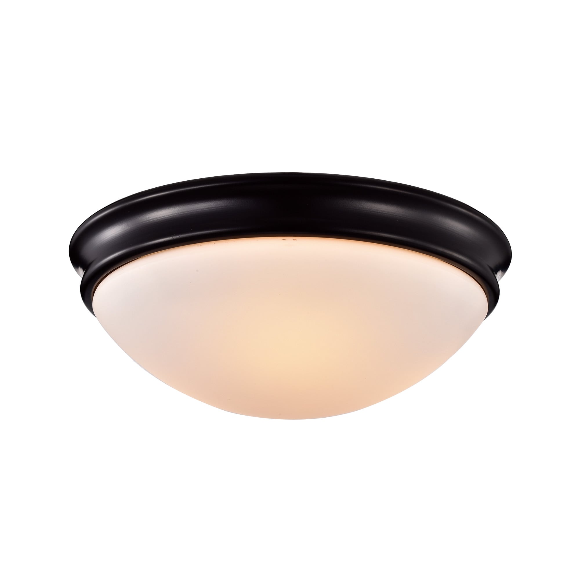 Edvivi ECG-15W-BK Pierre 3 -Light 15-in Oil rubbed Bronze Flush Mount Light
