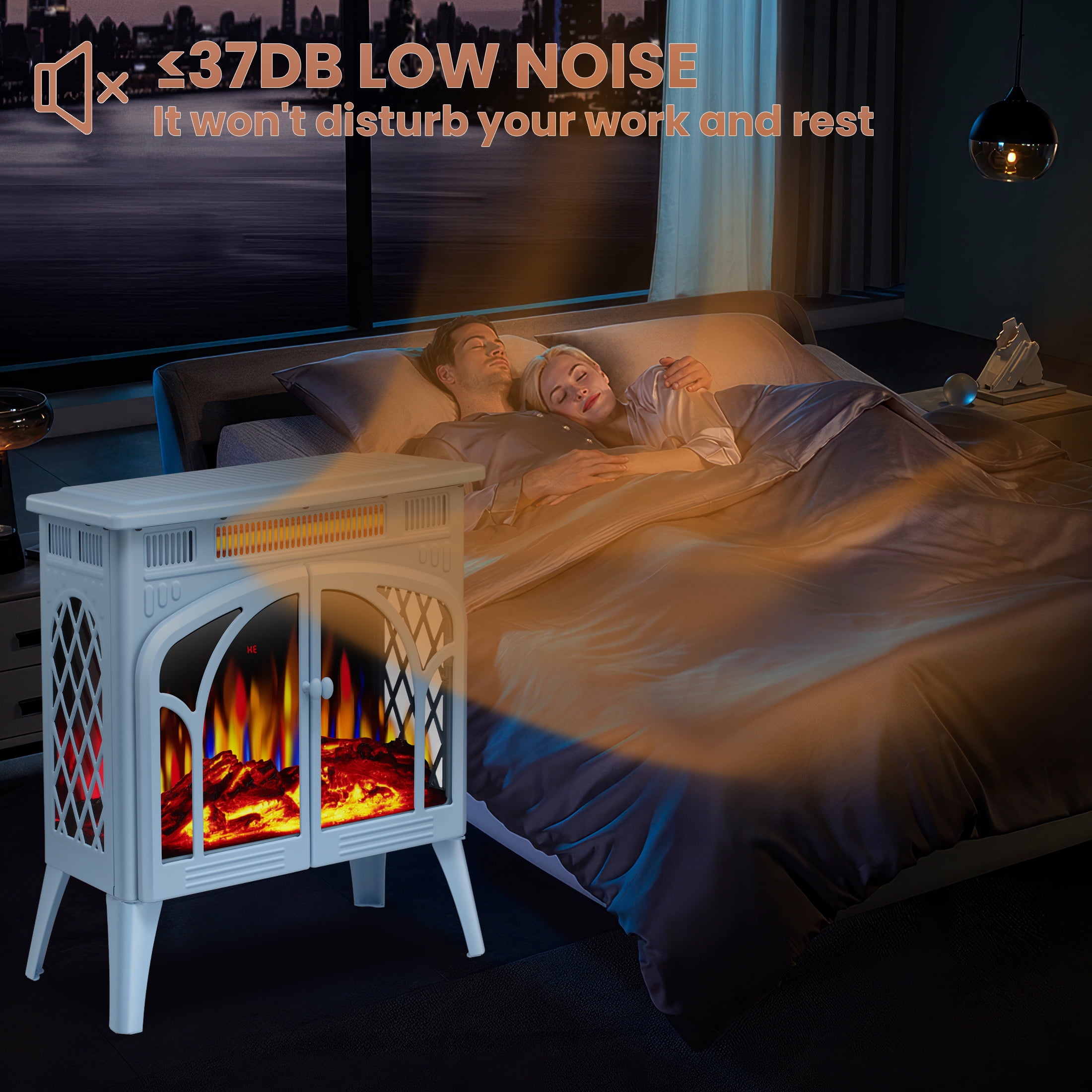 COWSAR S230B-BLUE Electric-Fireplaces - View #5
