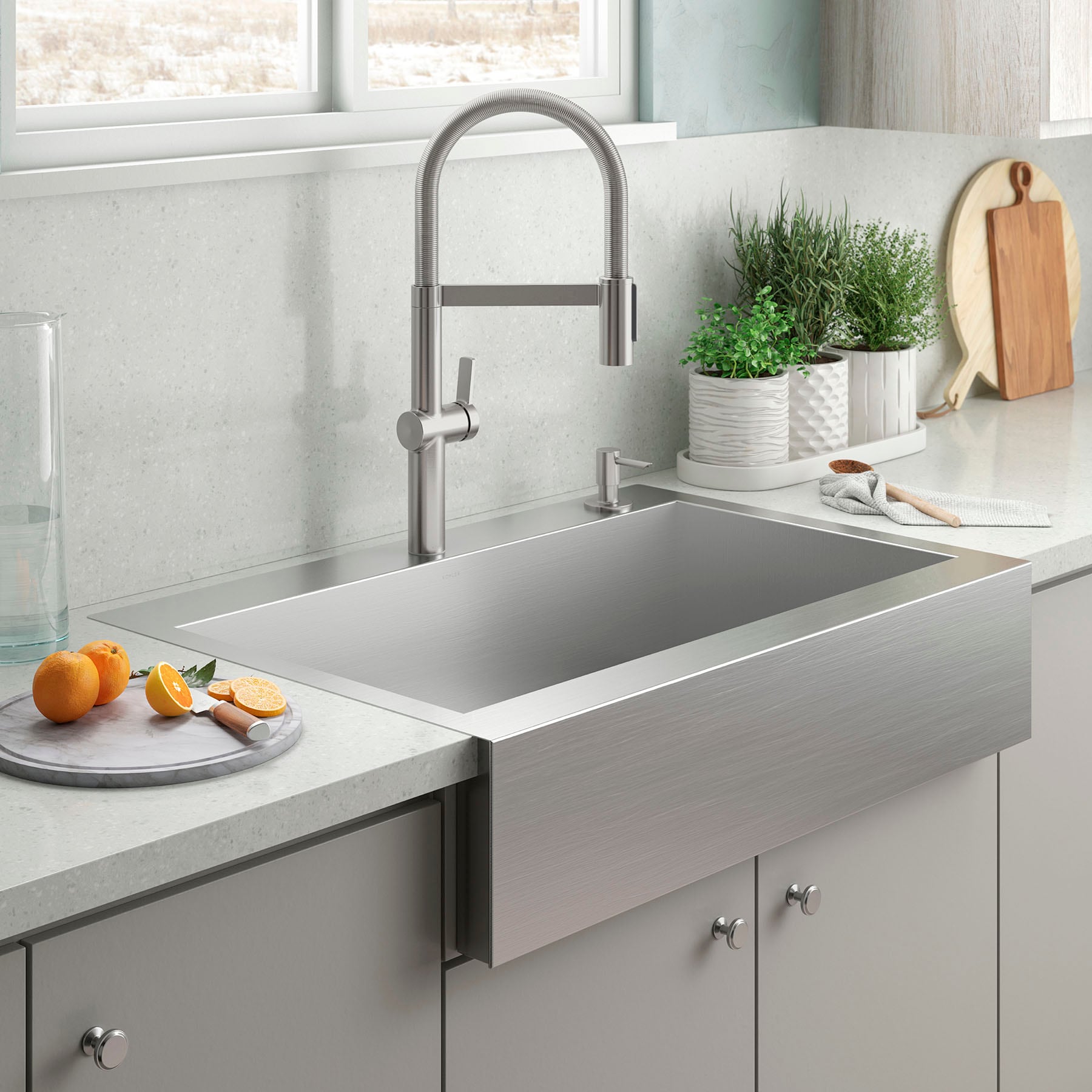 39 Apron Front Farmhouse Sink - Workstation Sink - Double Bowl - Larg –  Create Good Sinks