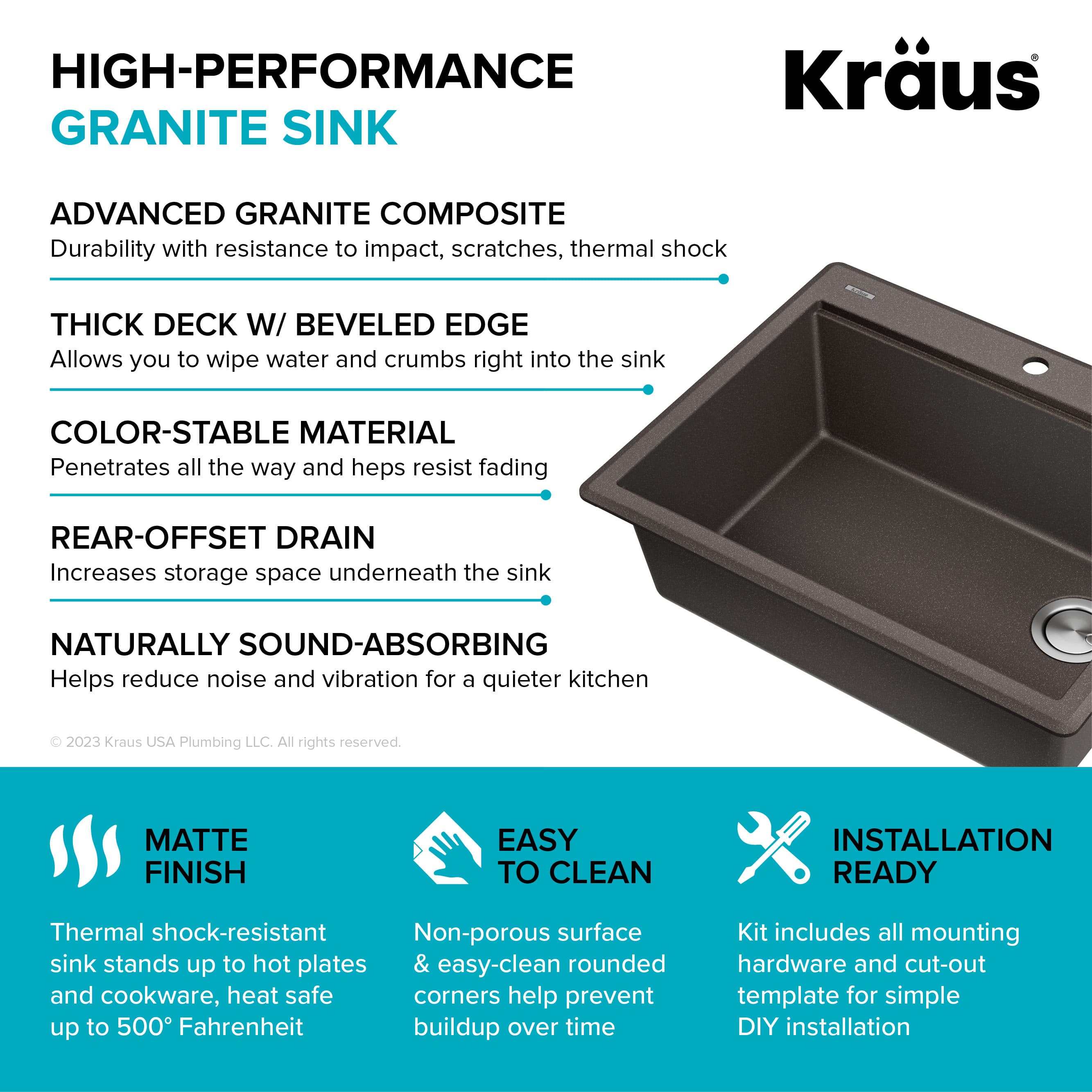 Kraus KGTW12-28MBR Kitchen-Sinks - View #17