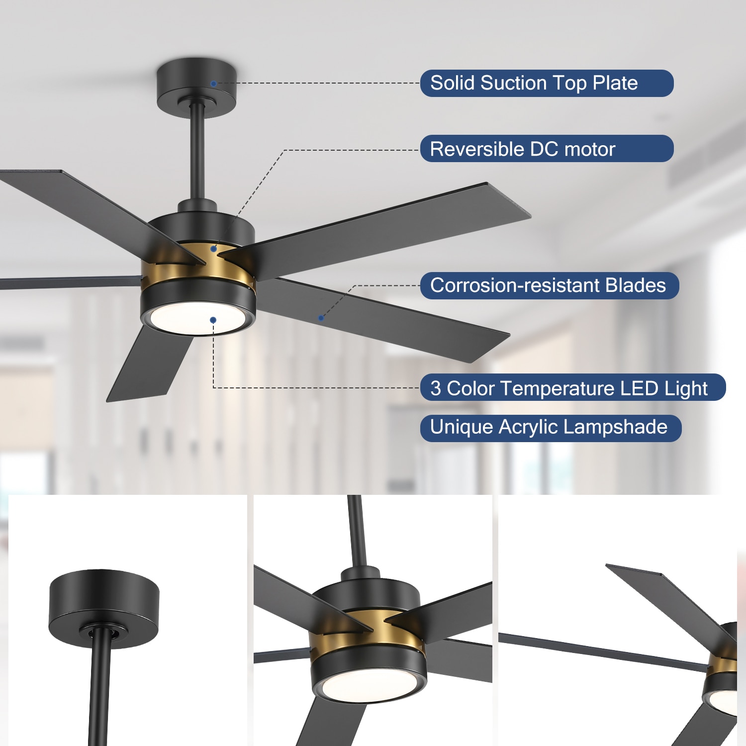 Breezary 32006-GB Ceiling-Fans - View #4
