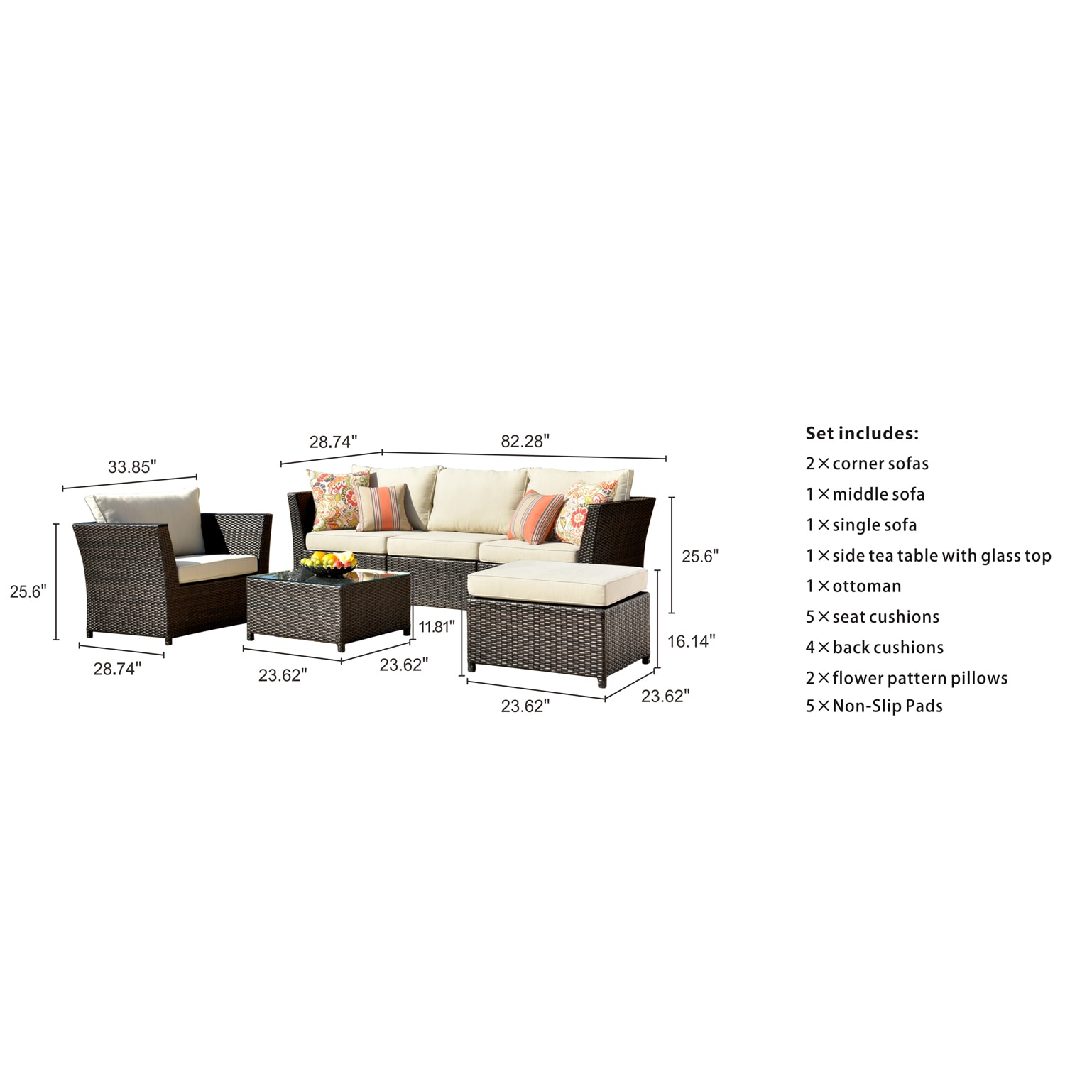 Ovios RS903 Patio-Conversation-Sets - View #9